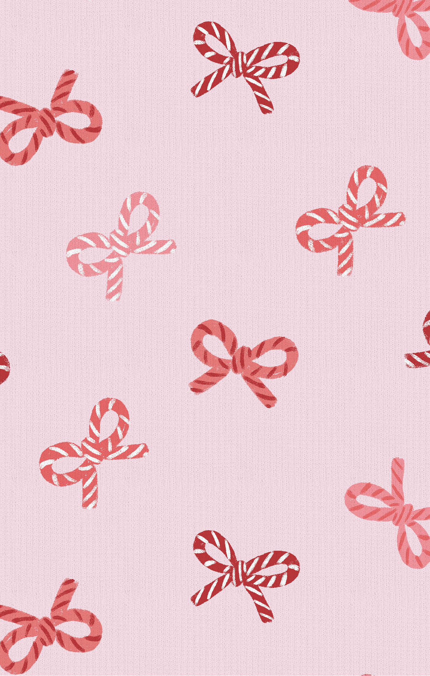 Angel Dear Candy Cane Bows Loungewear Set