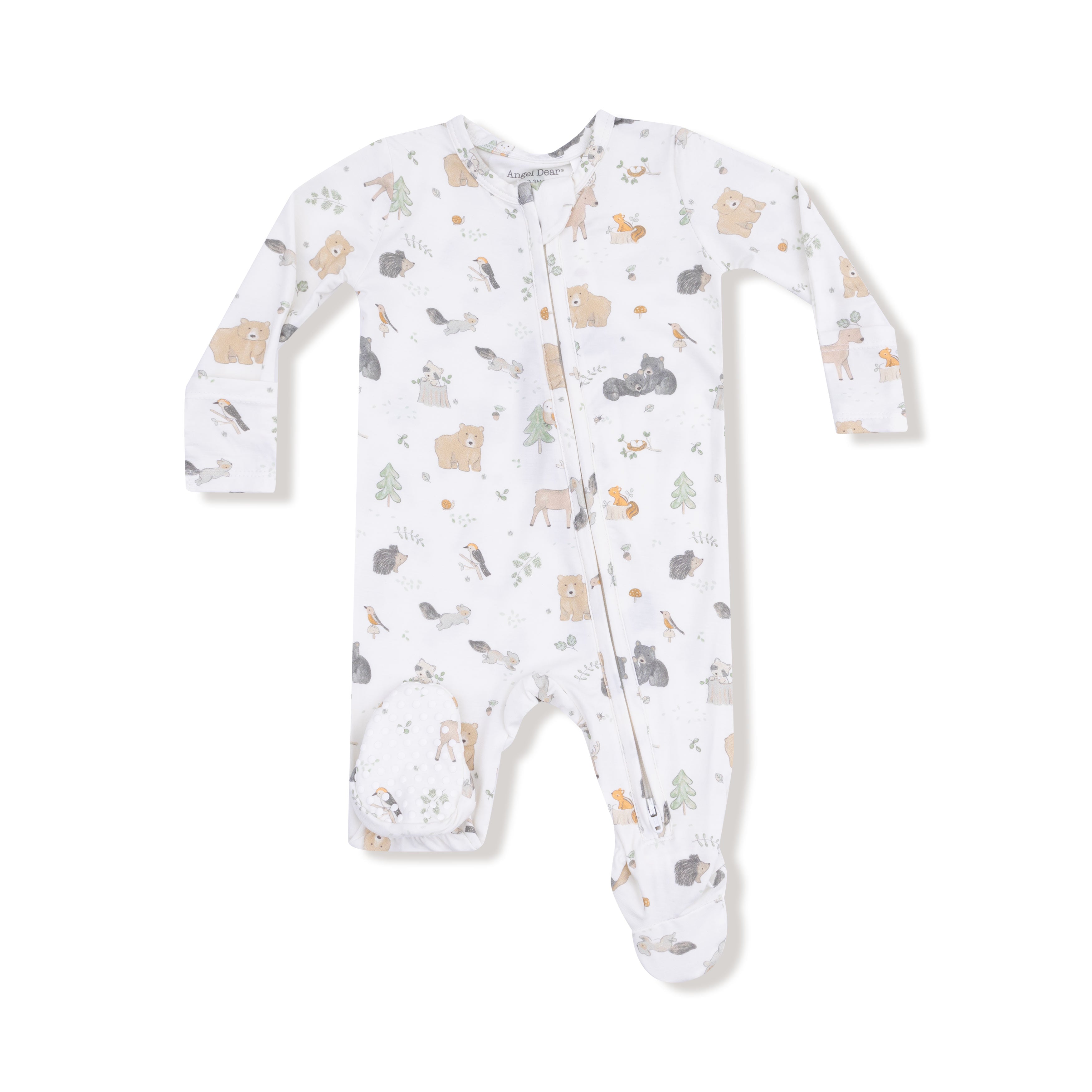 Angel Dear Woodland Babies 2 Way Zipper Footie