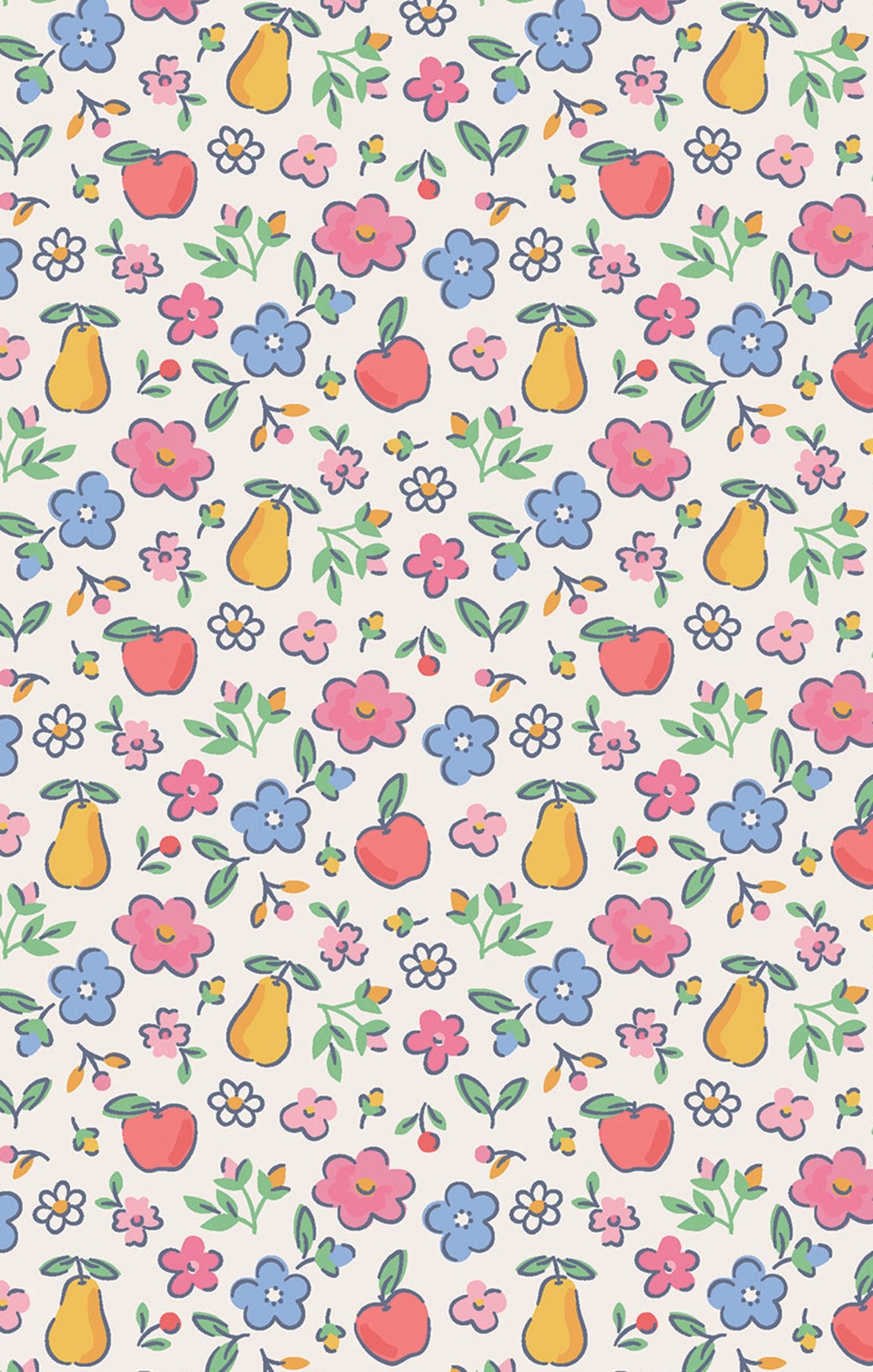 Angel Dear Fall Fruit Floral Swaddle Blanket