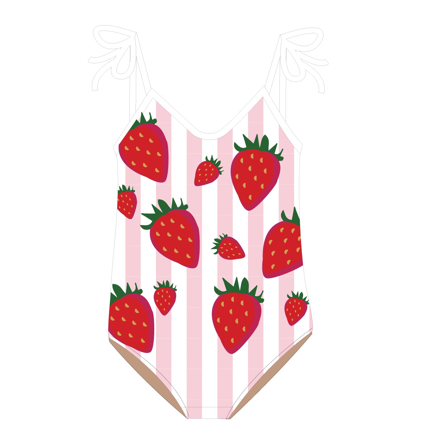 Shade Critters Summer Strawberry Sequined Swimsuit
