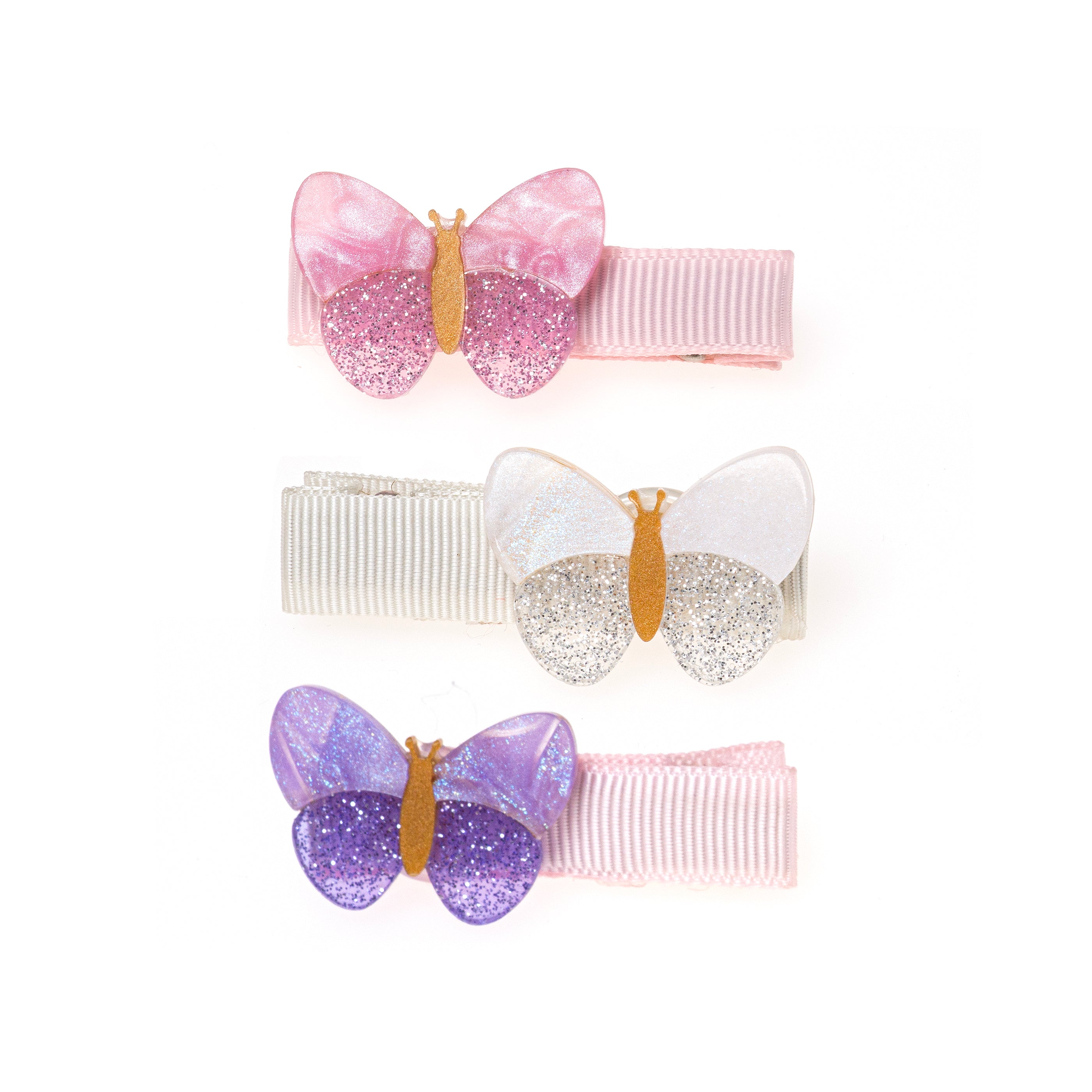 Lilies & Roses Little Butterflies Shimmer Hair Clips