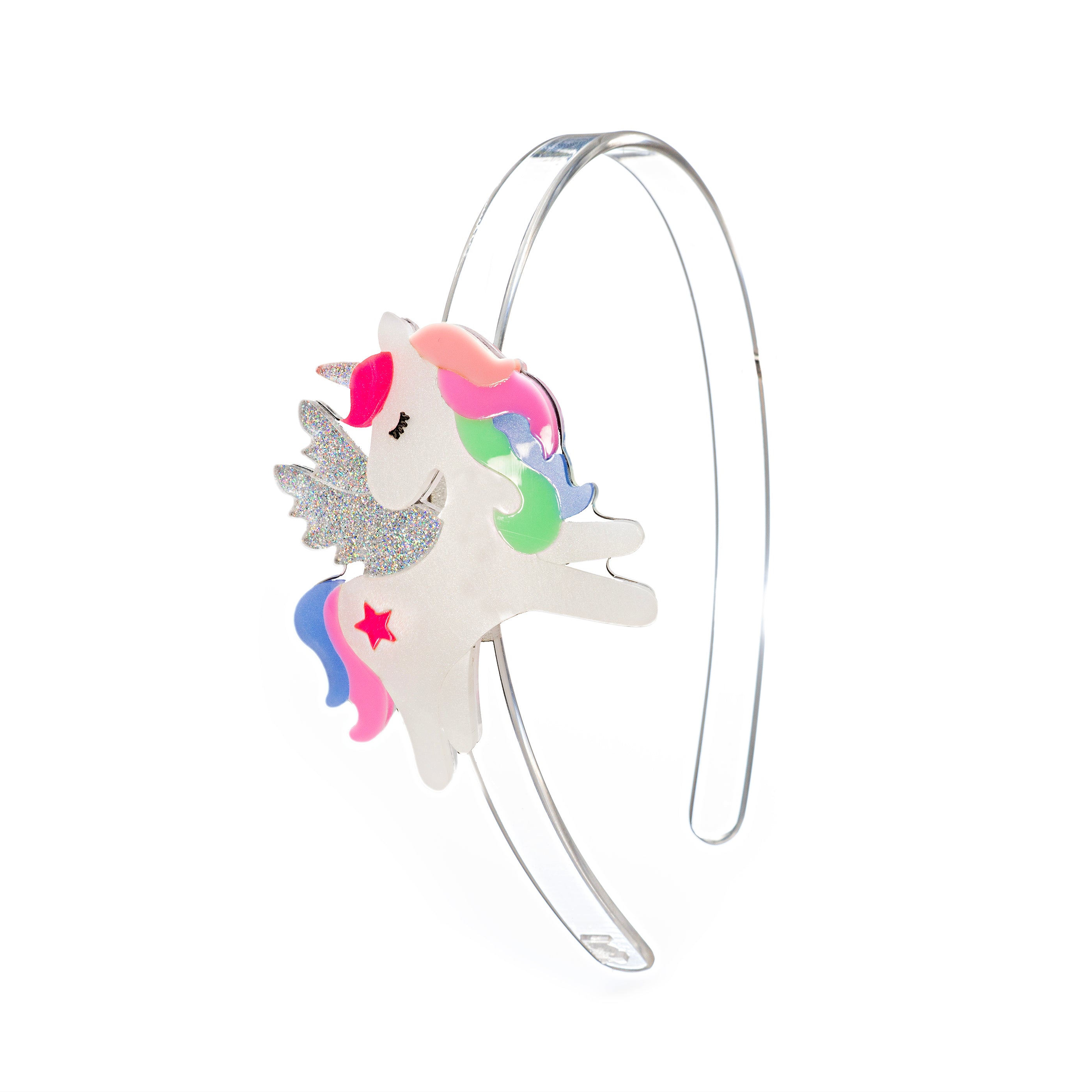 Lilies & Roses Unicorn Pastel Glitter Headband