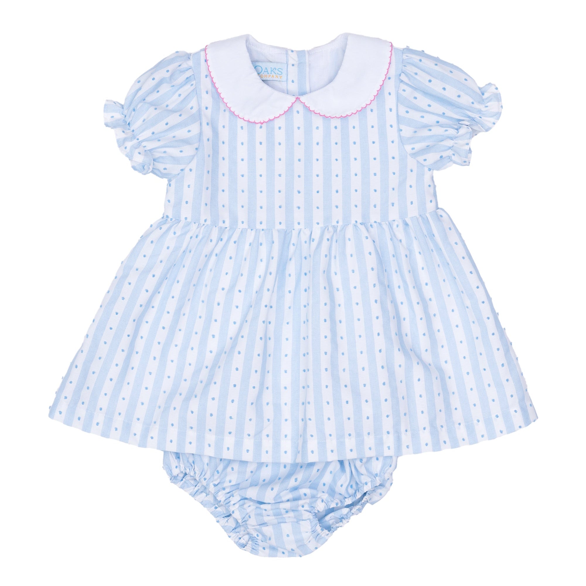 The Oaks Ella Bloomer Set, Blue Stripe Breeze