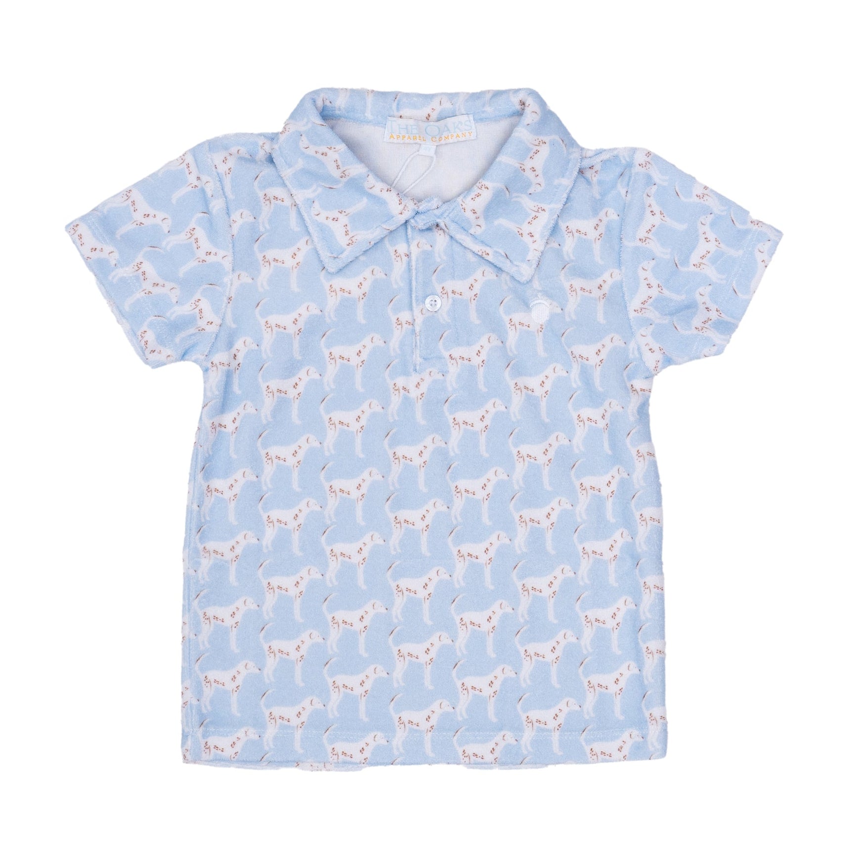 The Oaks Watson Blue Dog Days Terry Cloth Polo