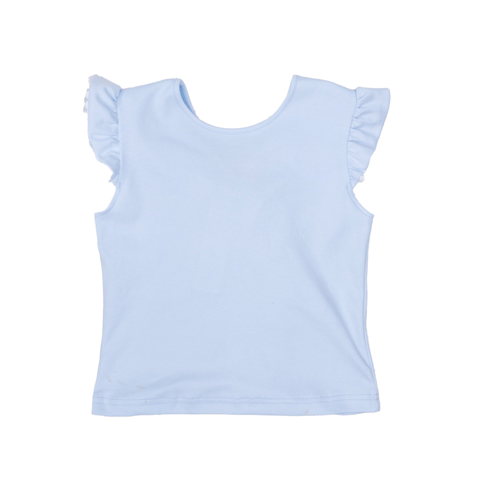 The Oaks Beverly Top, Blue with White Ric Rac