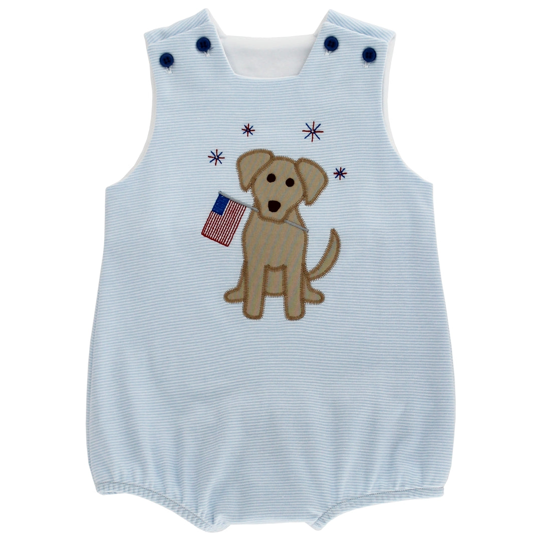 Bailey Boys Patriotic Pup Knit Bubble