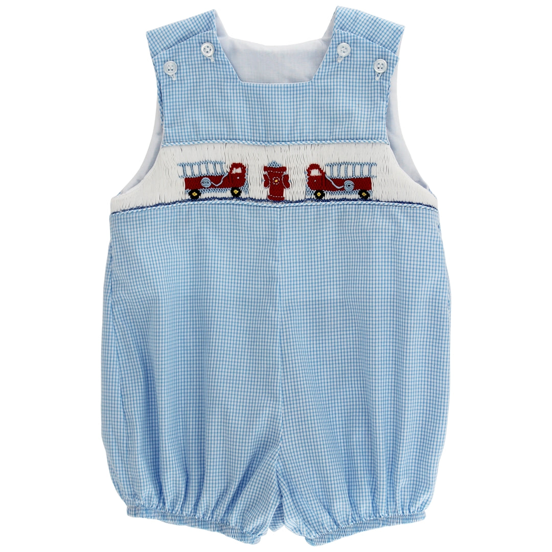 Bailey Boys Smocked Firetruck John John