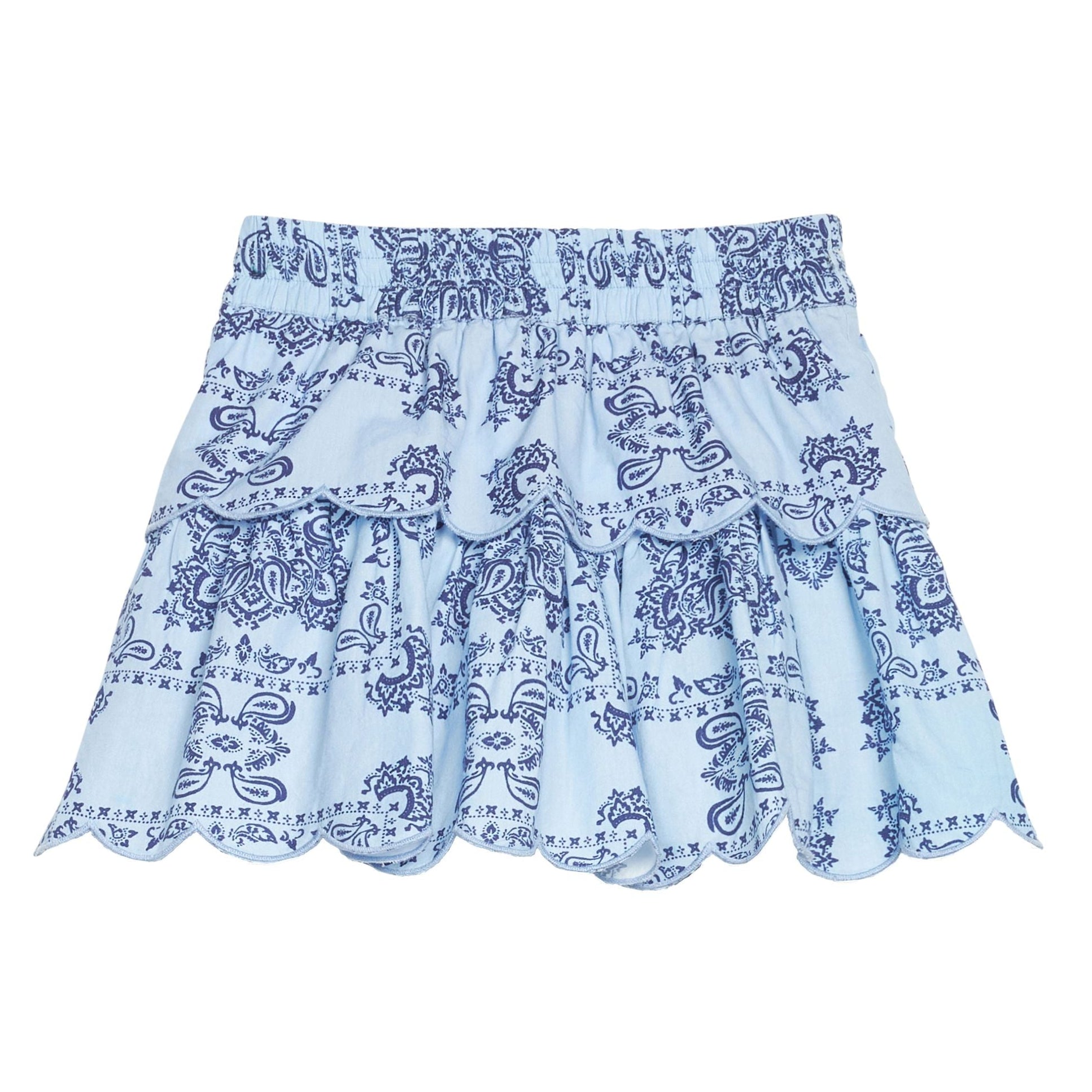 Bisby Two Tiered Skort, Boho Blue
