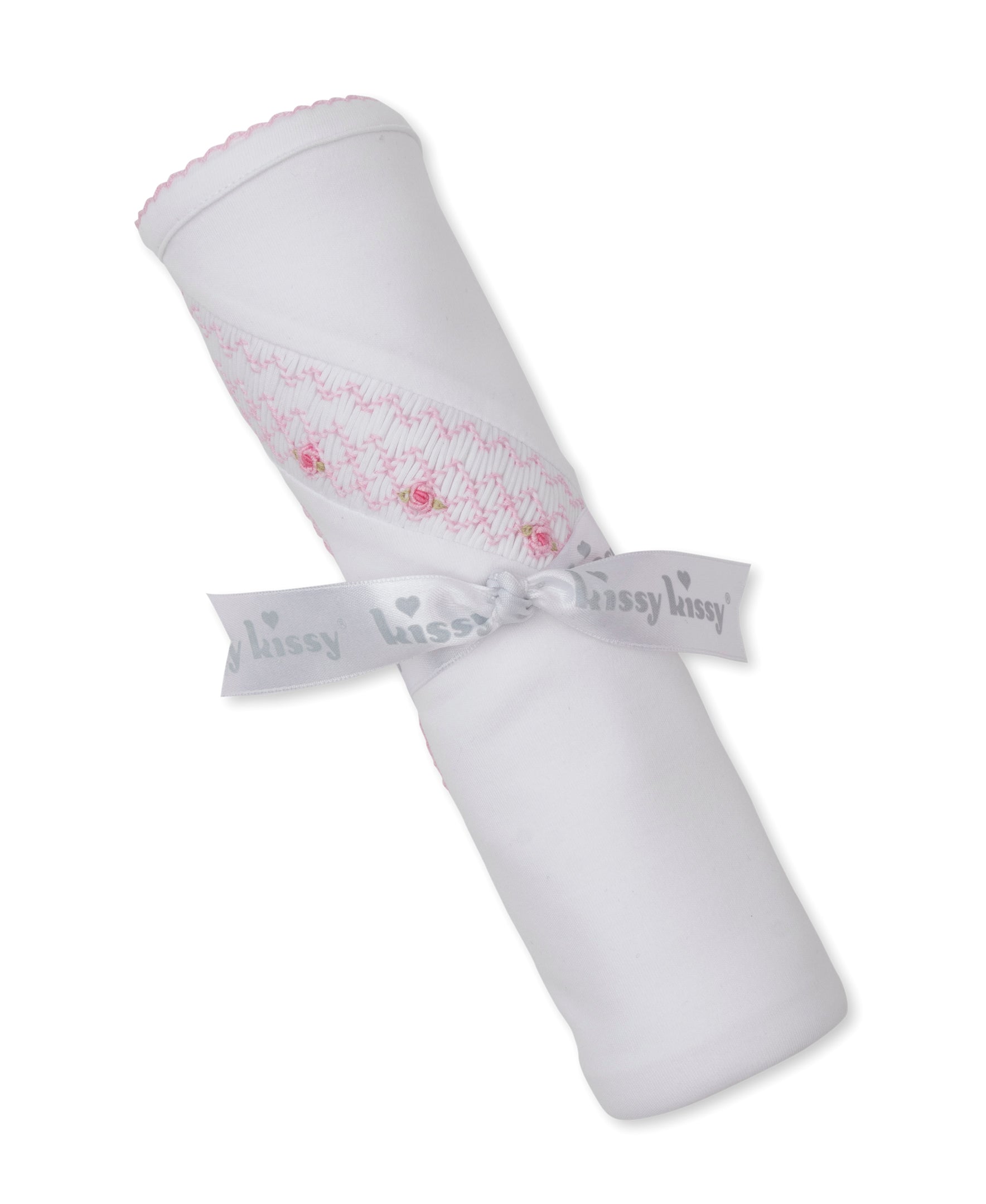 Kissy Kissy White Summer Rosette Blanket