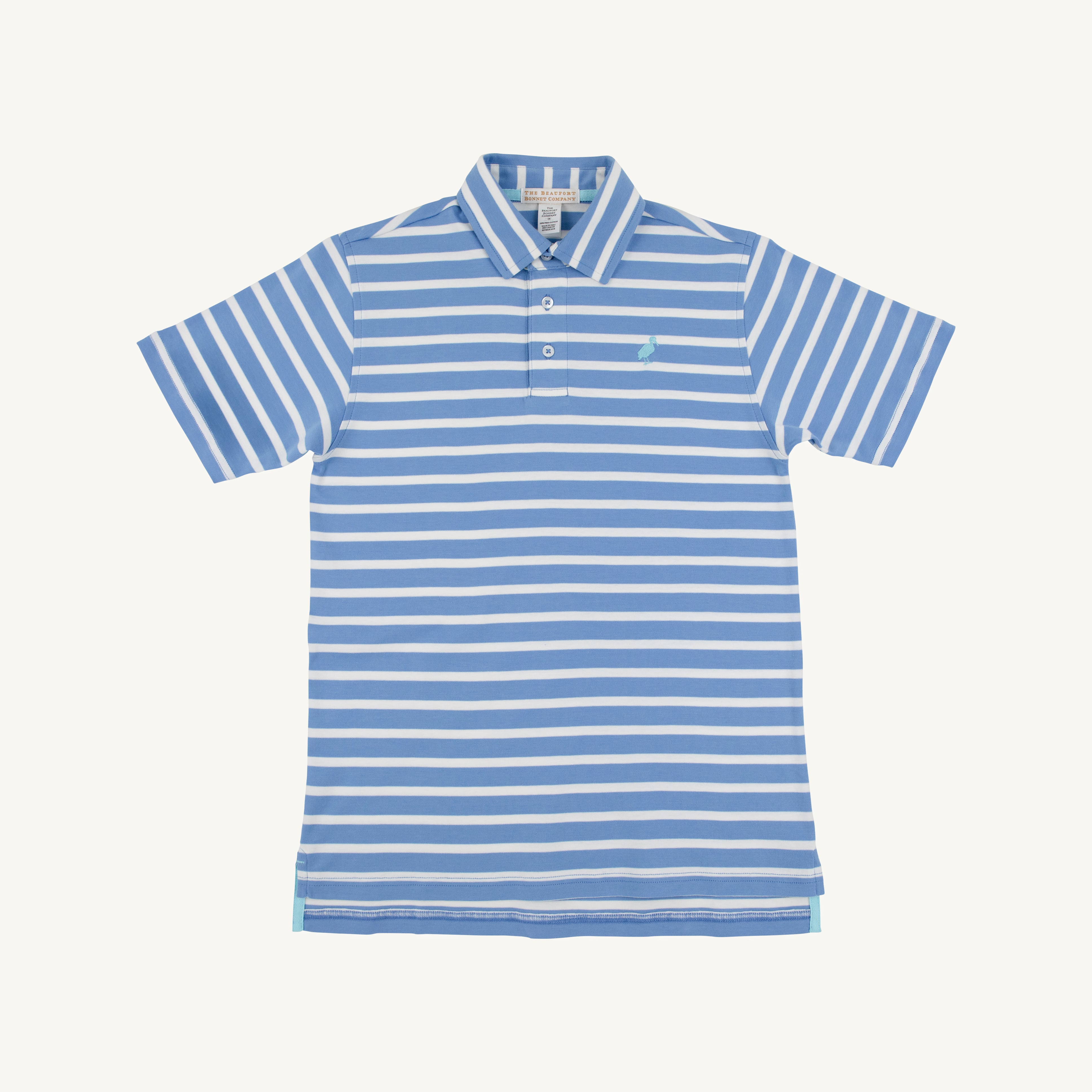 Beaufort Bonnet Prim & Proper Polo, Barbados Blue Stripe