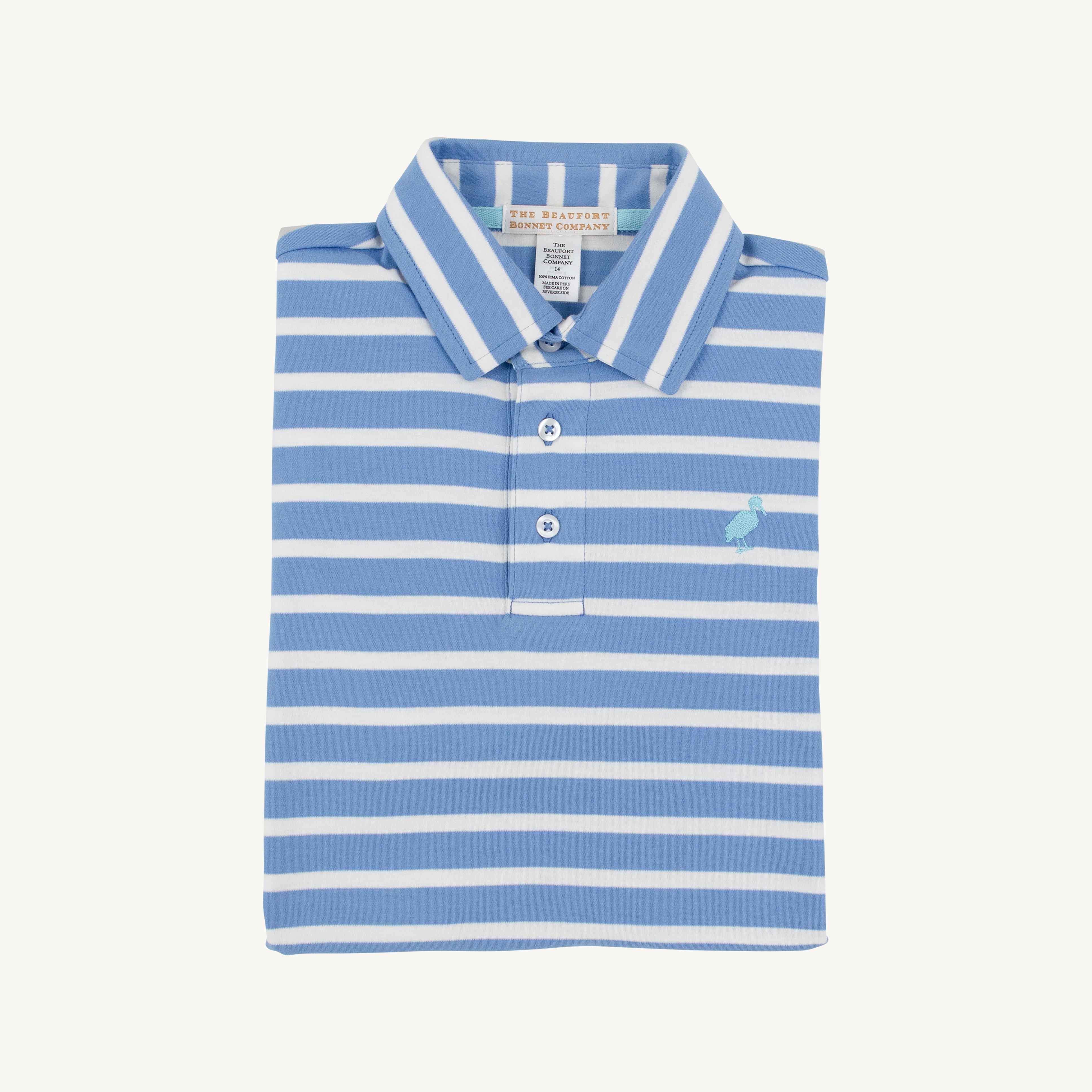 Beaufort Bonnet Prim & Proper Polo, Barbados Blue Stripe