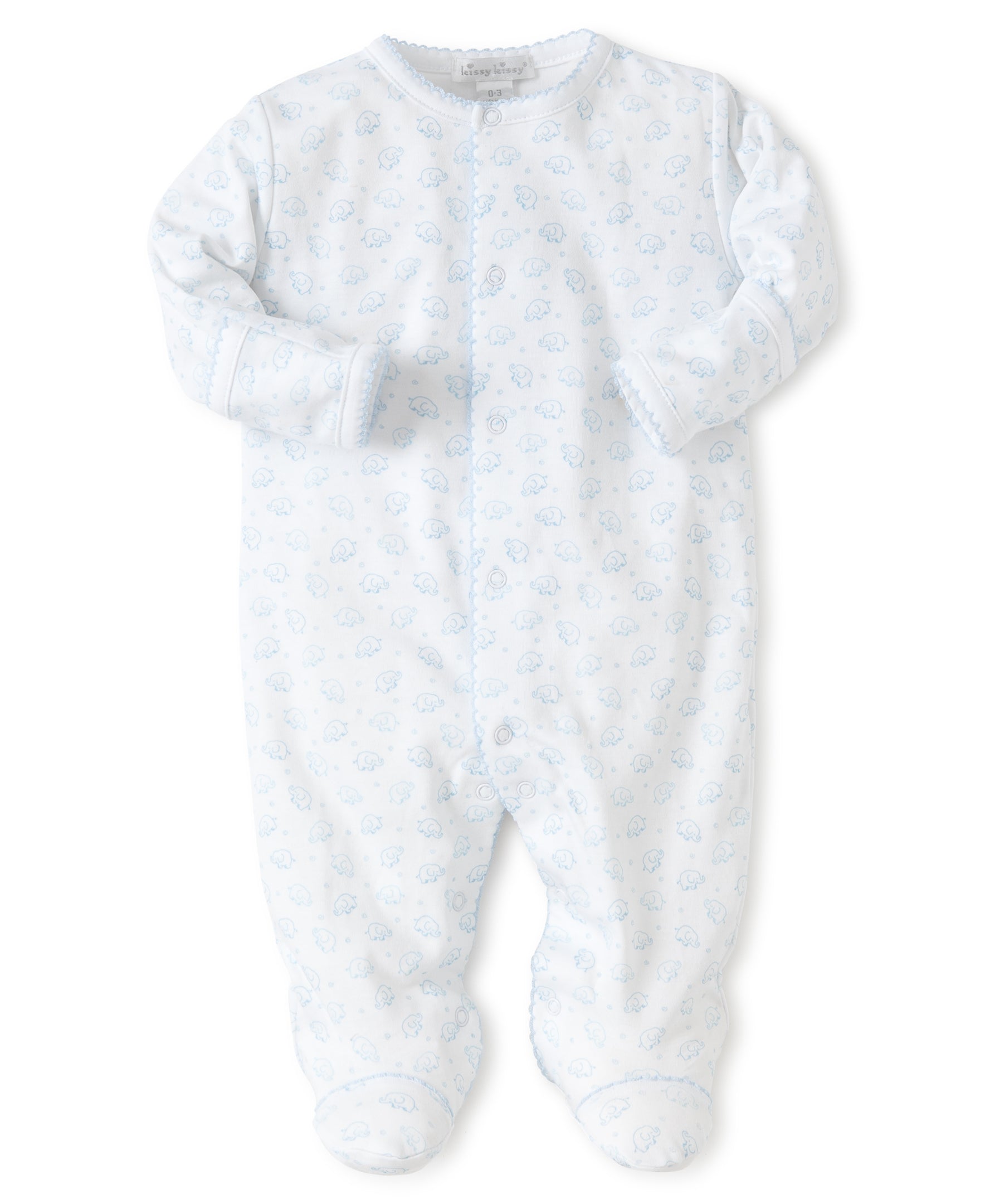 Kissy Kissy Ele-Fun Print Footie