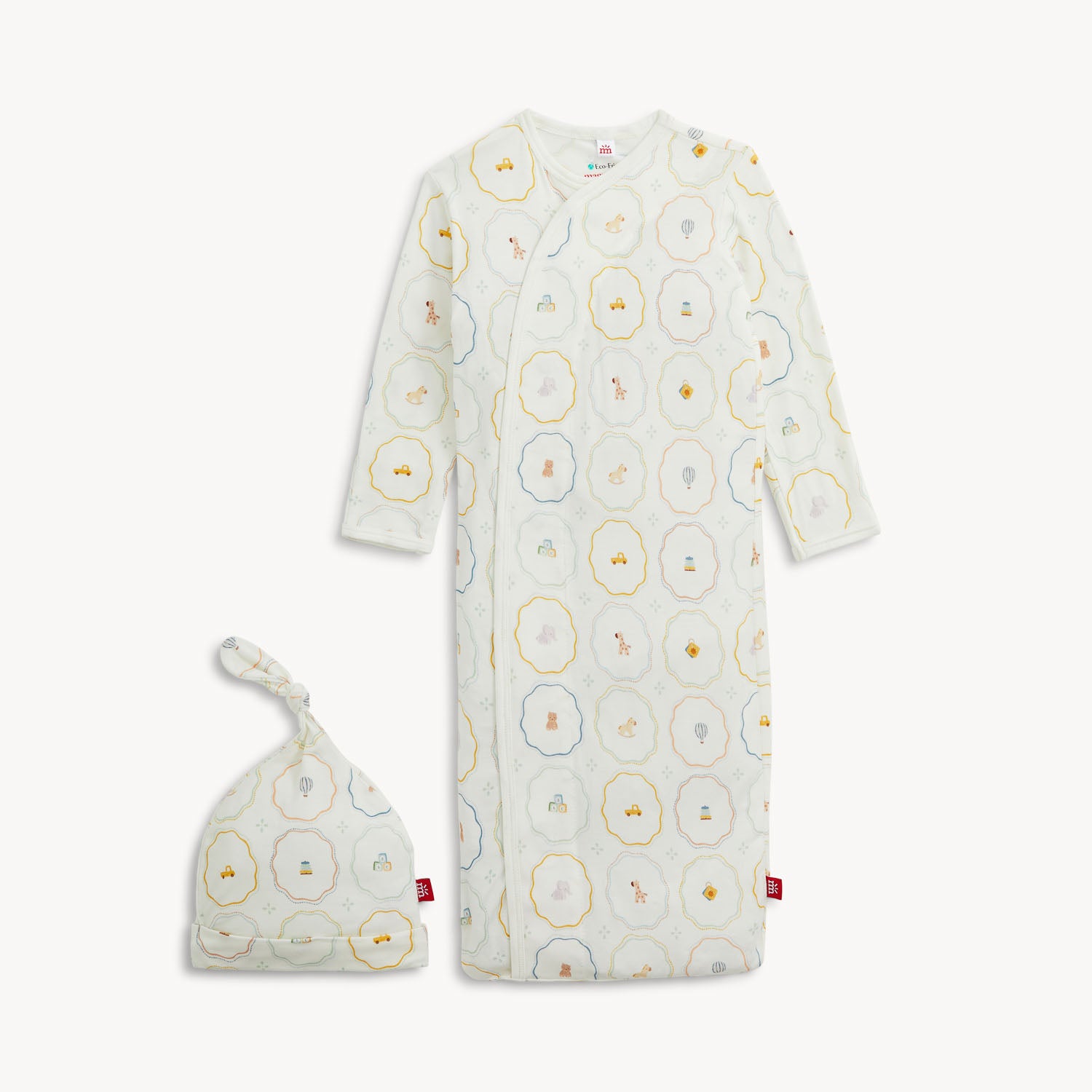 Magnetic Me Nursery Magic Cream Modal Gown & Hat Set