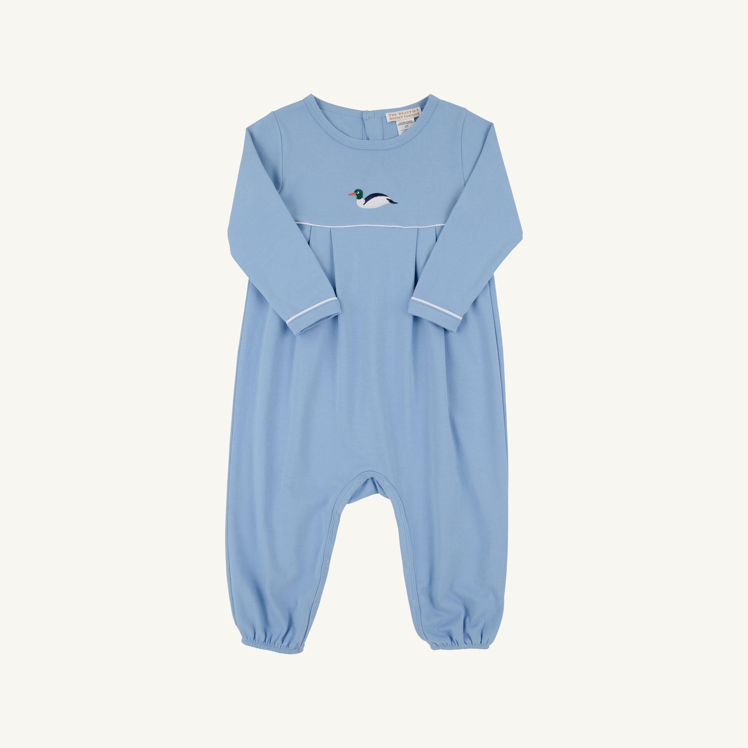 Beaufort Bonnet Bradford Romper, Sarasota Sky Duck