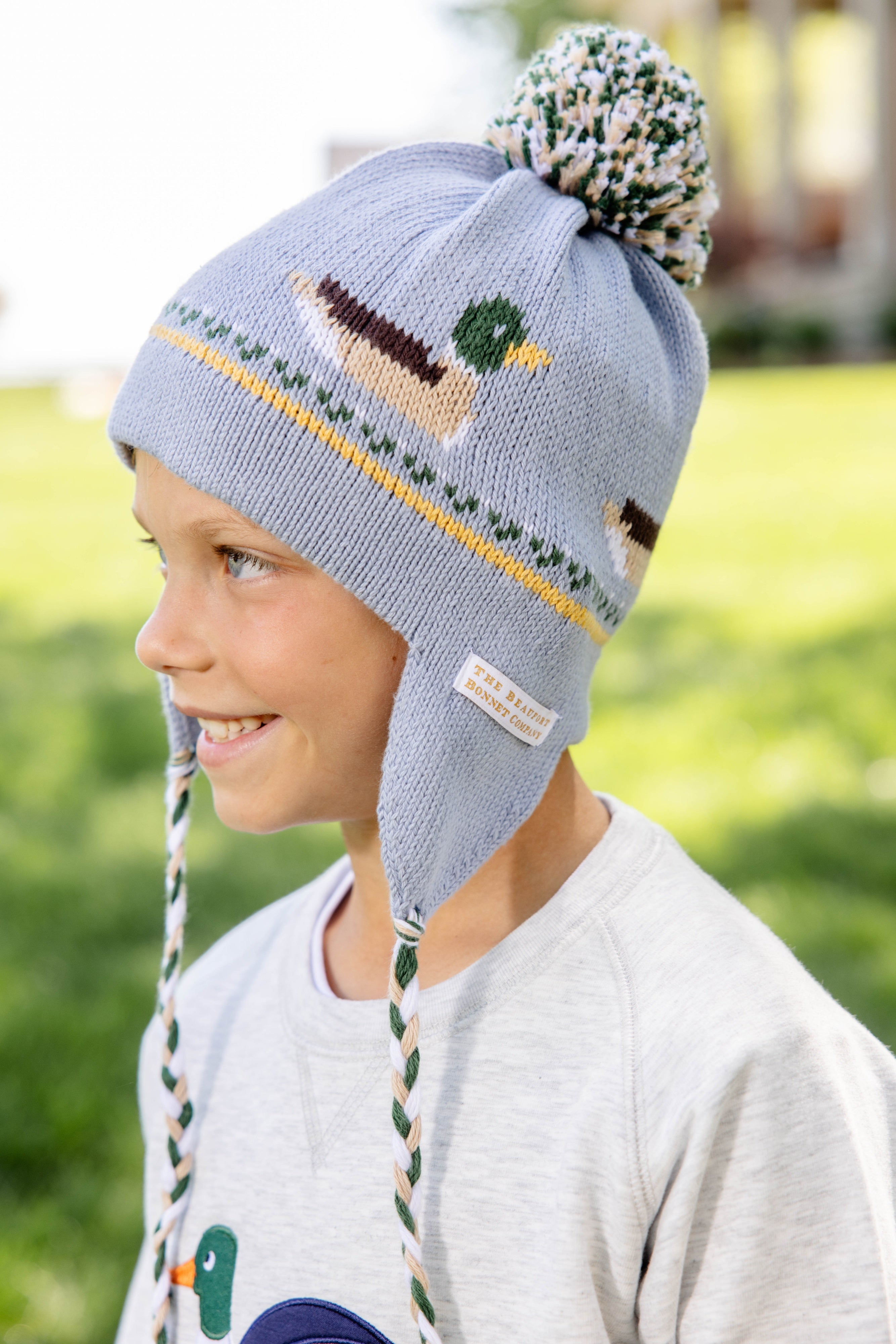 Beaufort Bonnet Parrish Pom Pom Hat, Sarasota Sky Ducks