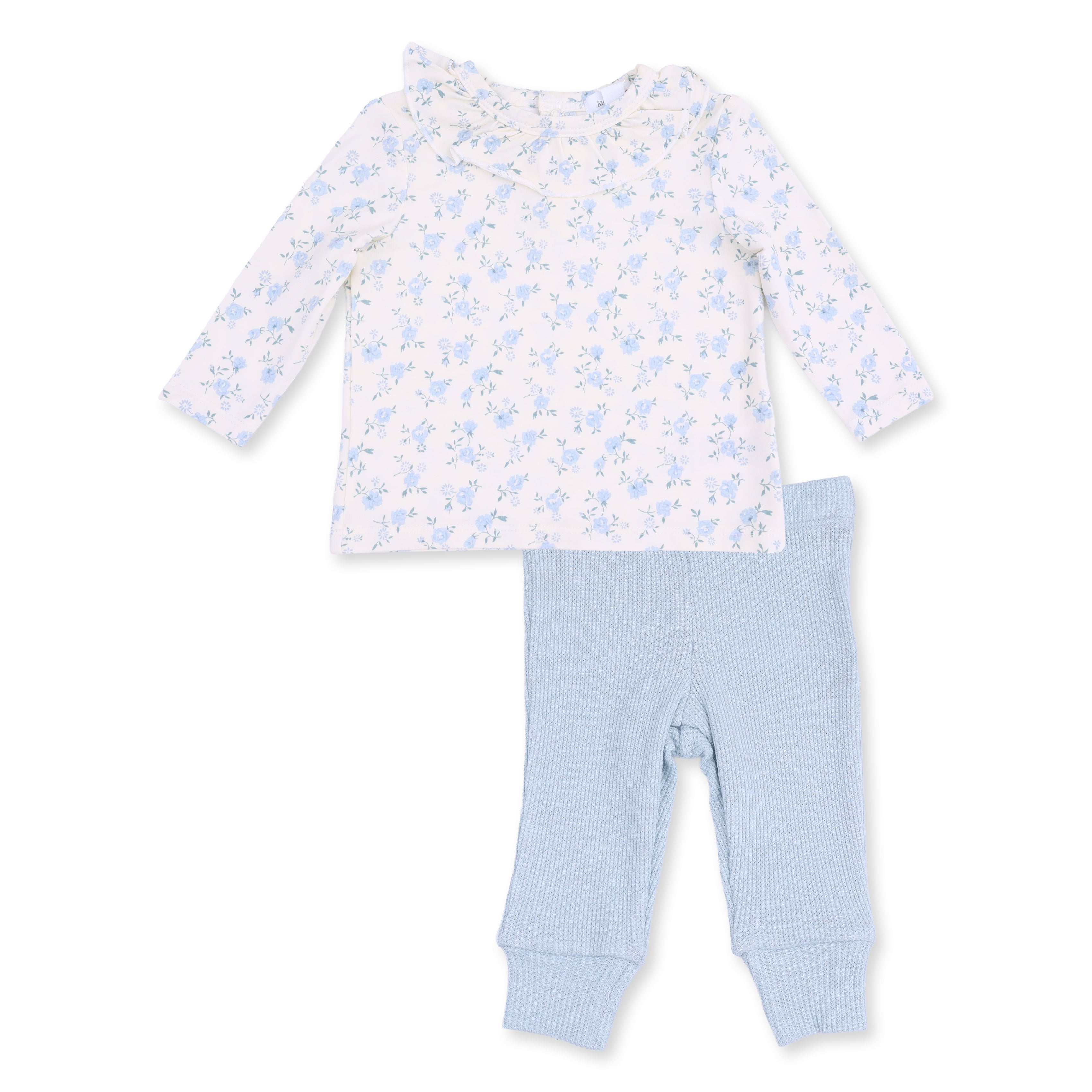 Angel Dear Rose Briar Long Sleeve Ruffle Top and Pant