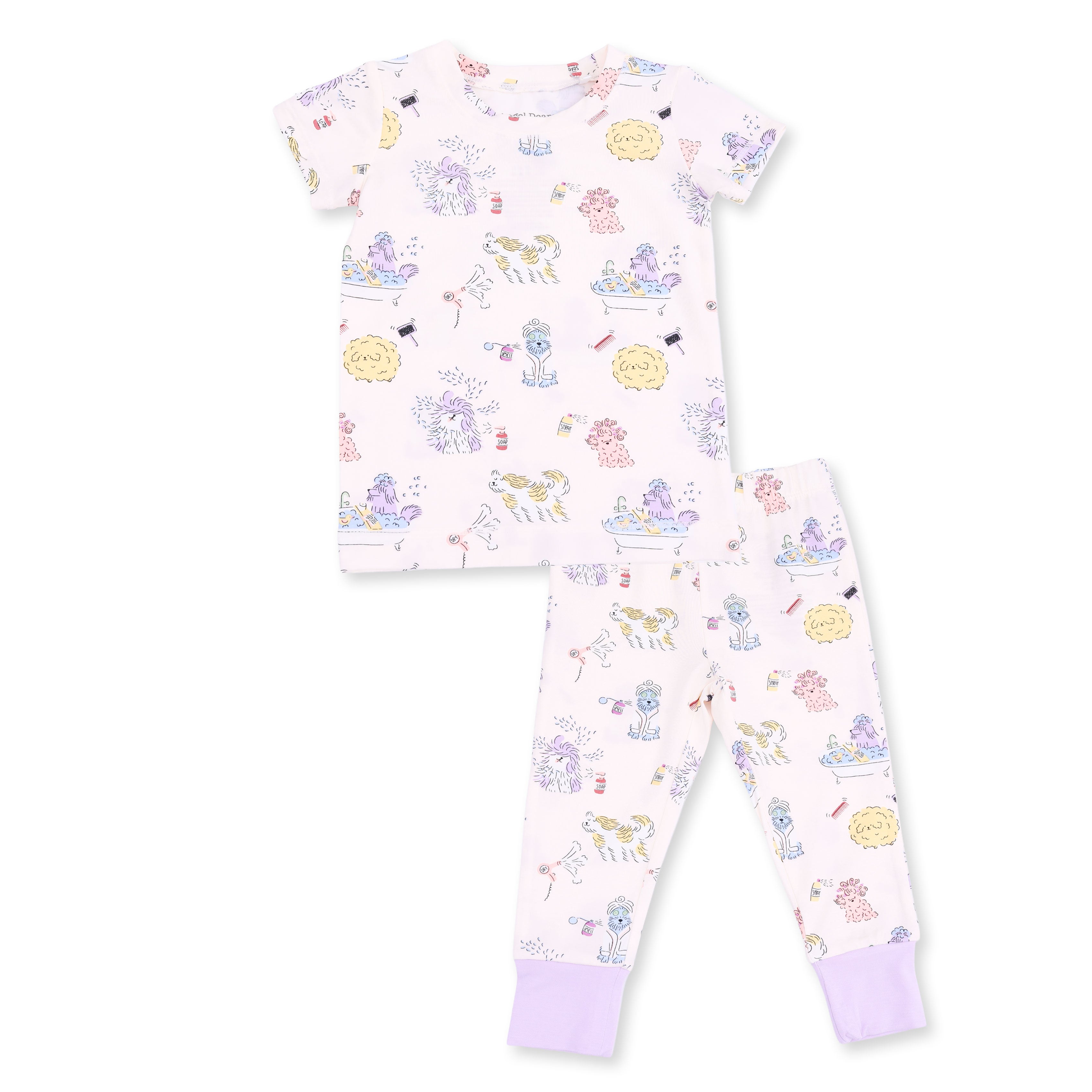 Angel Dear Spa Dogs Short Sleeve Loungewear Set