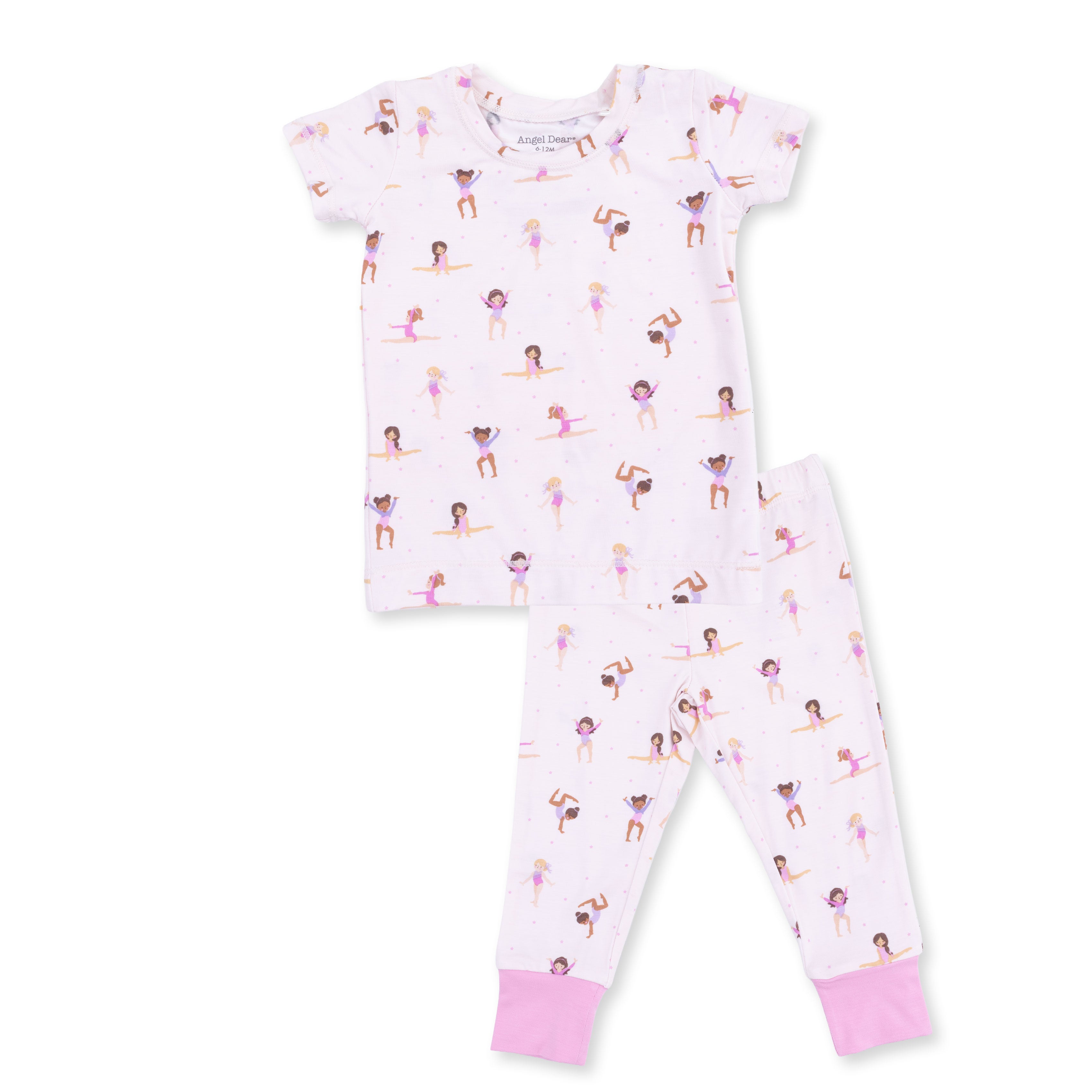 Angel Dear Tiny Tumblers Short Sleeve Loungewear Set