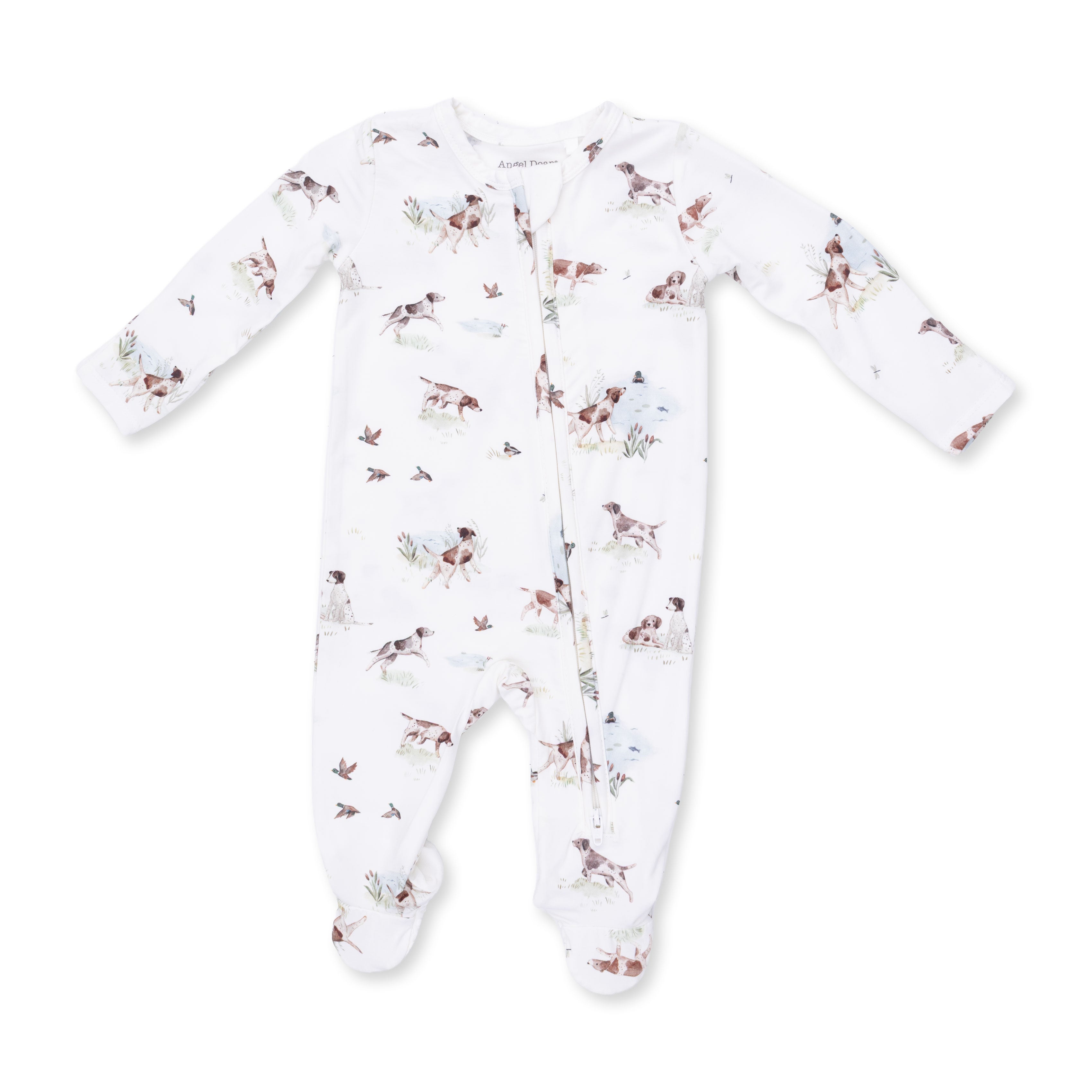 Angel Dear Pointer Pups and Duck Bunnies 2 Way Zipper Footie