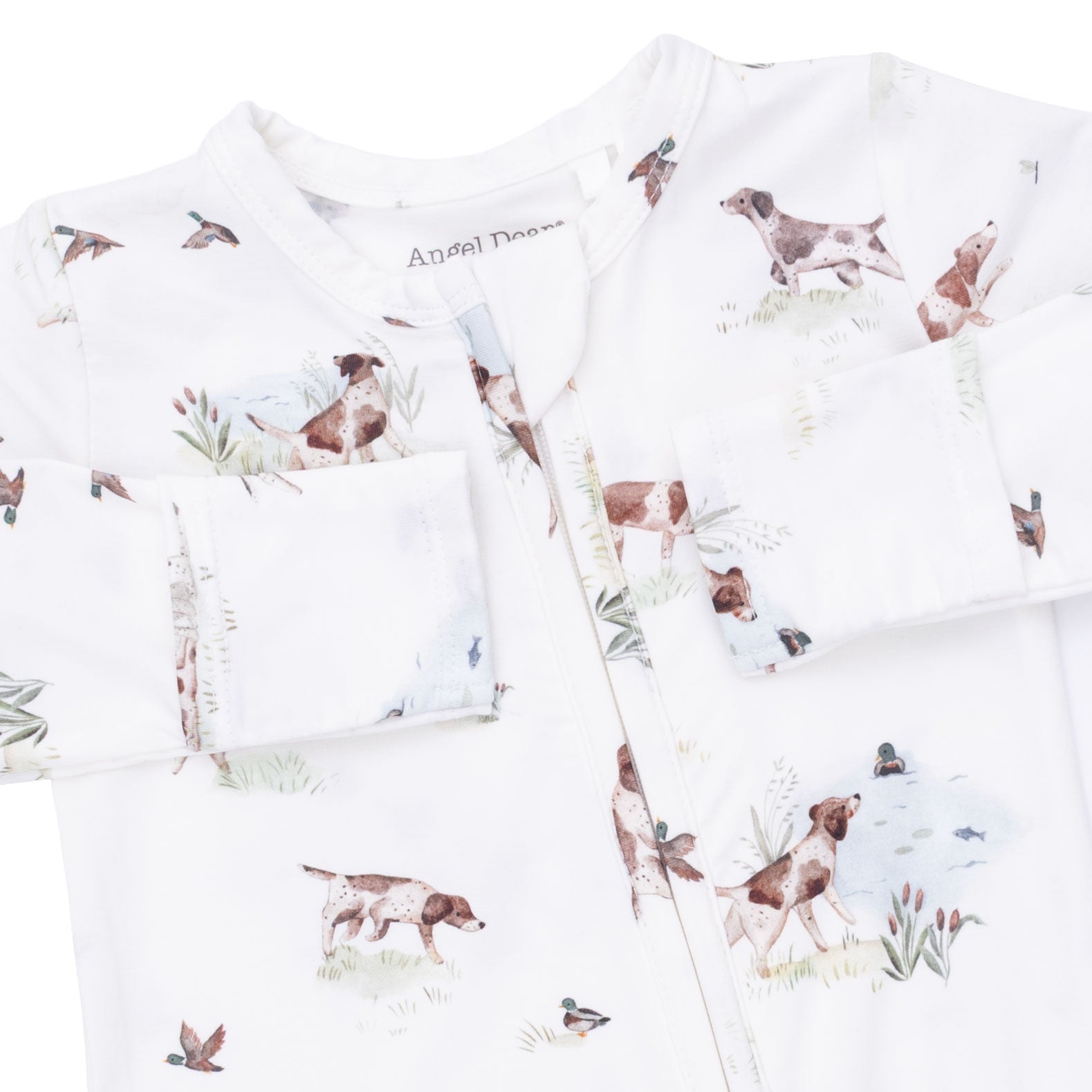 Angel Dear Pointer Pups and Duck Bunnies 2 Way Zipper Footie