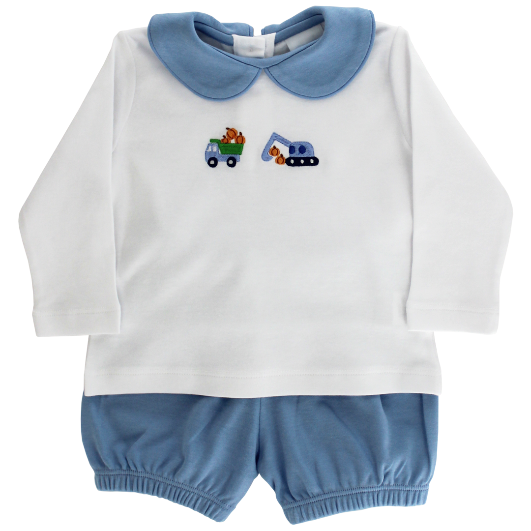 Bailey Boys Pumpkin Pick-Up Bloomer Set