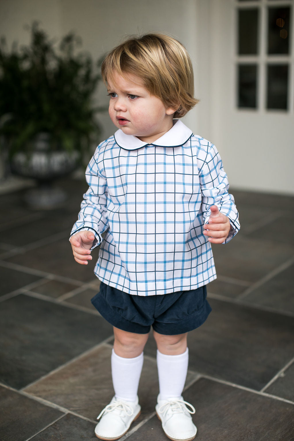 Lullaby Set Sibley Short Set, Heritage Check