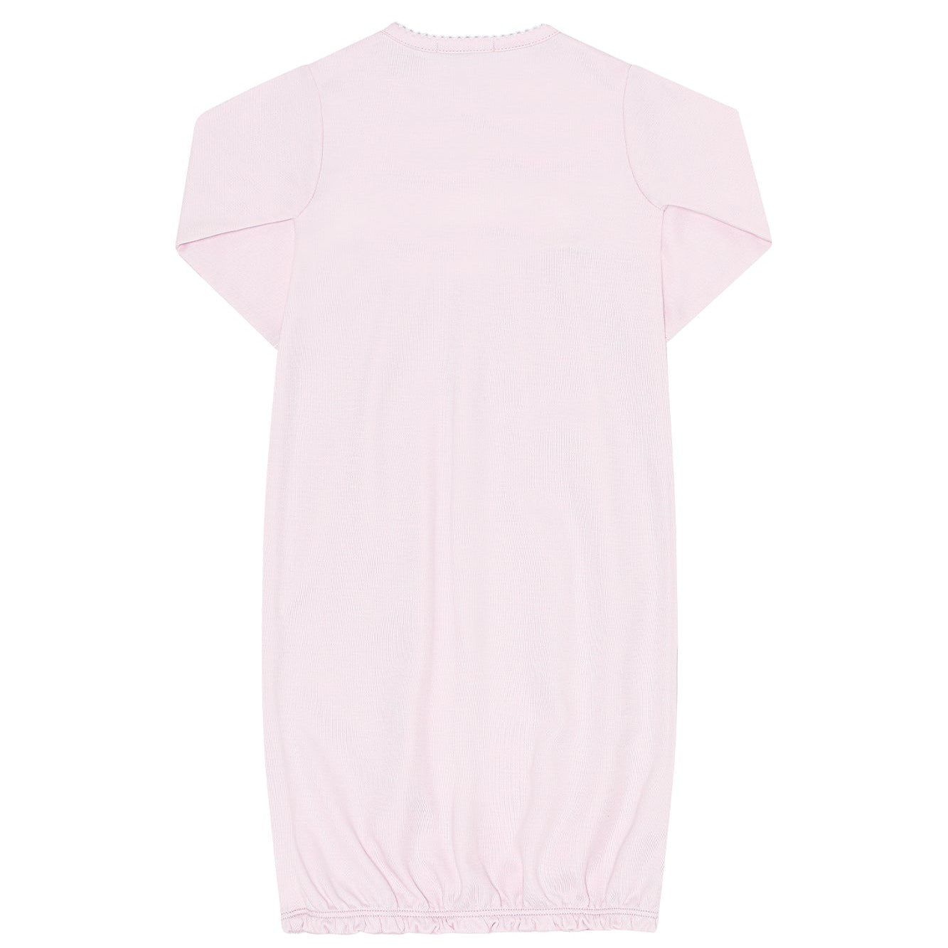 Nella Pima Pink Rocking Horse Embroidered Gown