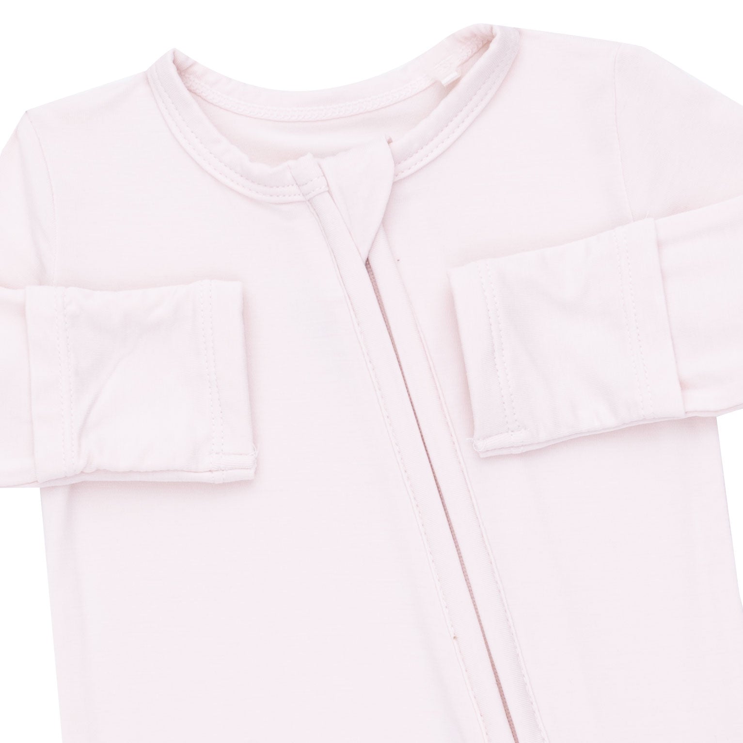 Angel Dear Solid Mauve Morn 2 Way Zipper Footie