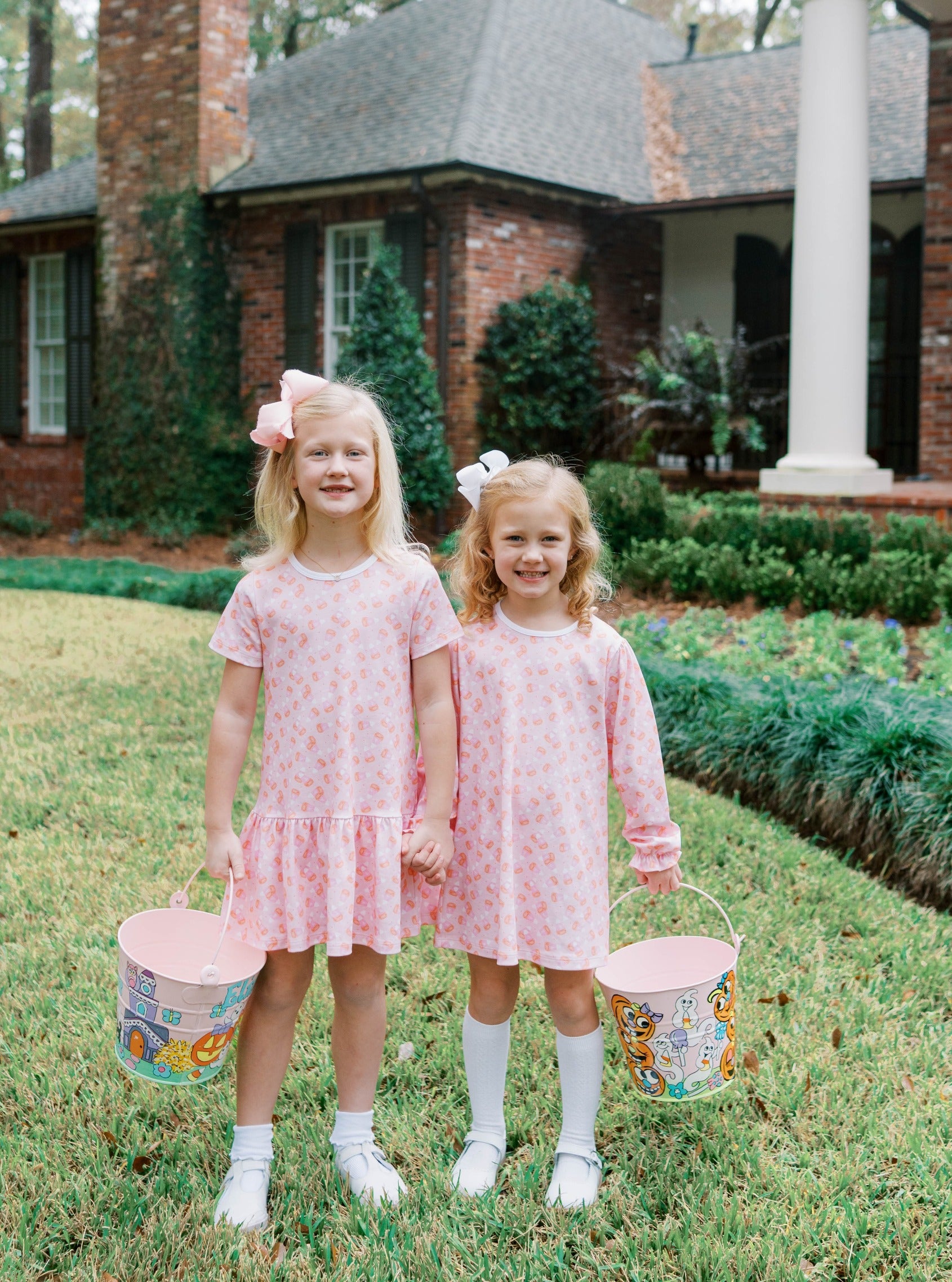 Lullaby Set Dani Dropwaist Dress, Candy Corn Kisses