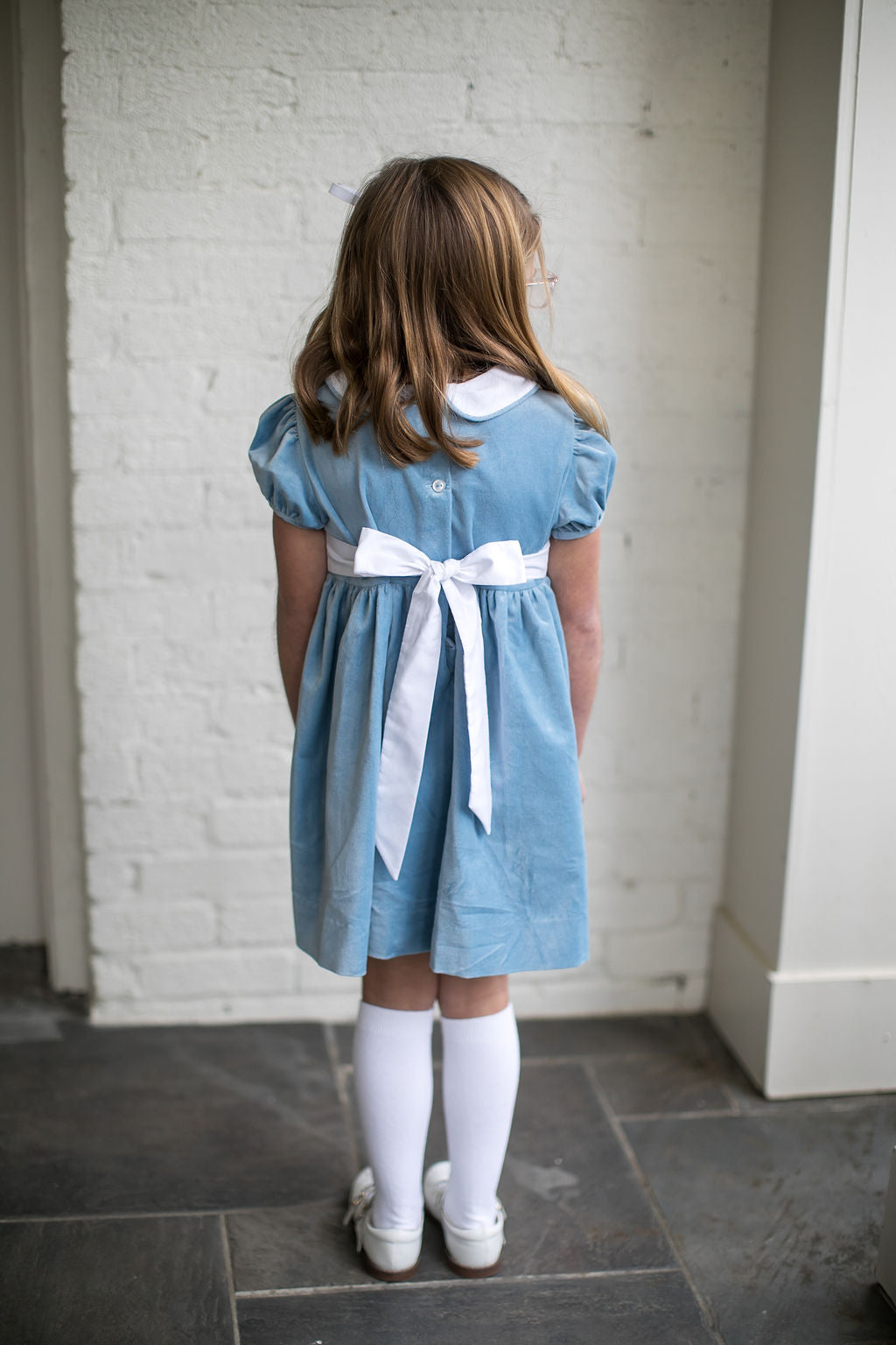 Lullaby Set Elenor Dress, Beaufort Blue Velvet