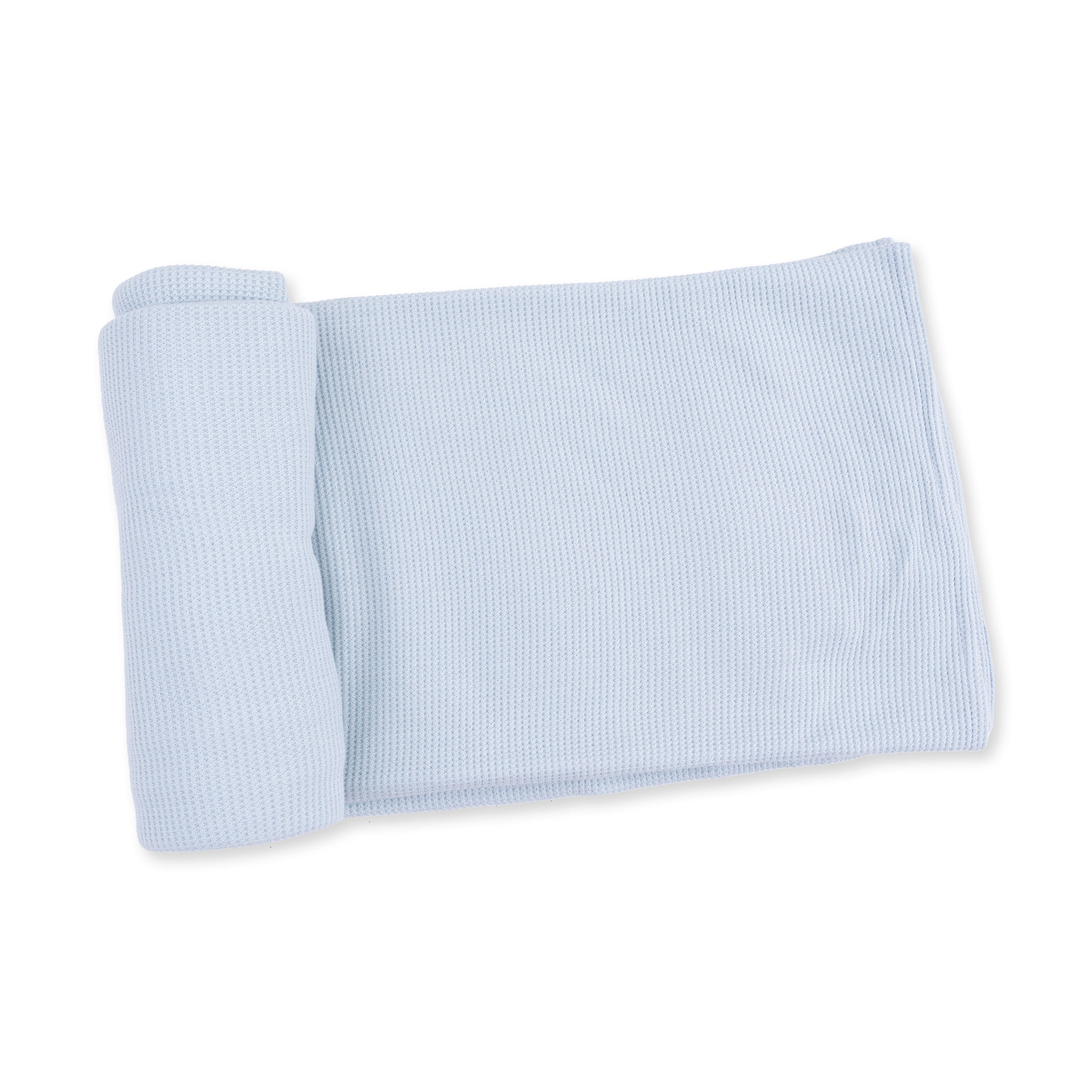 Angel Dear Solid Baby Blue Swaddle Blanket