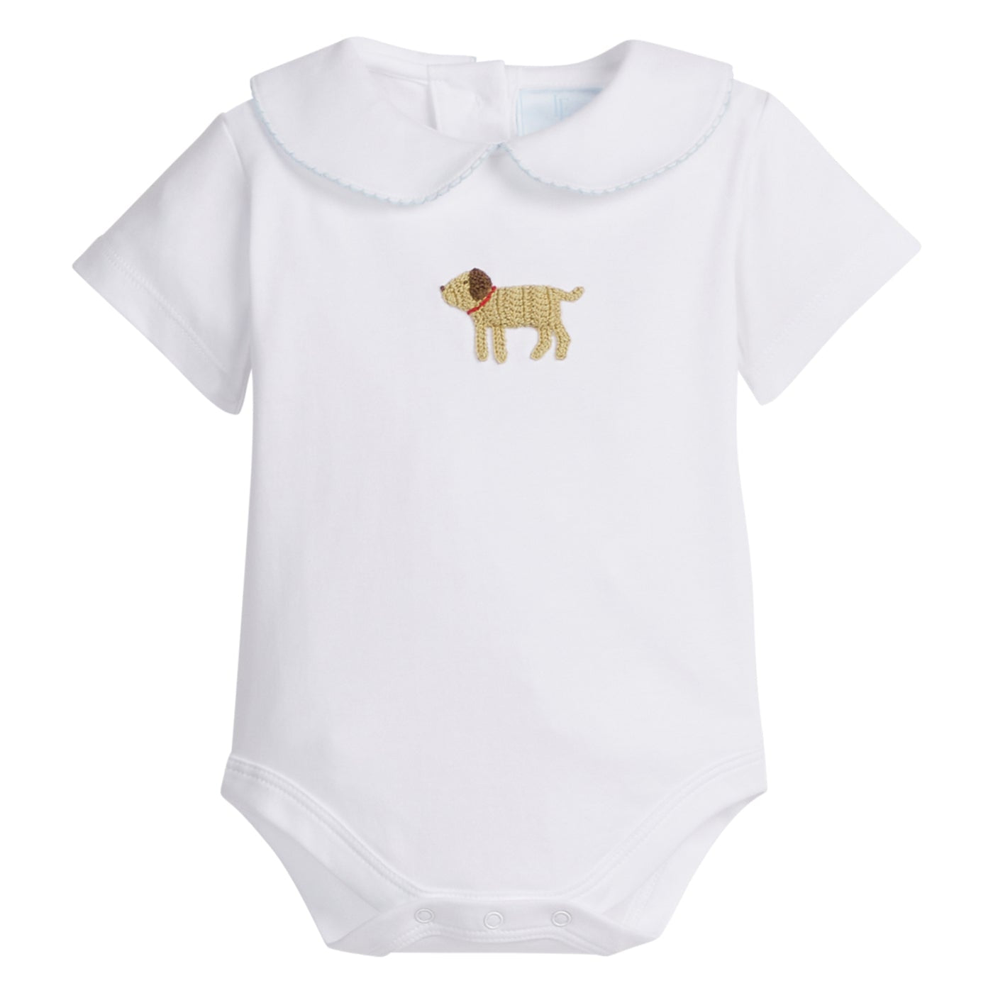 Little English Crochet Peter Pan Onesie, Boy Lab