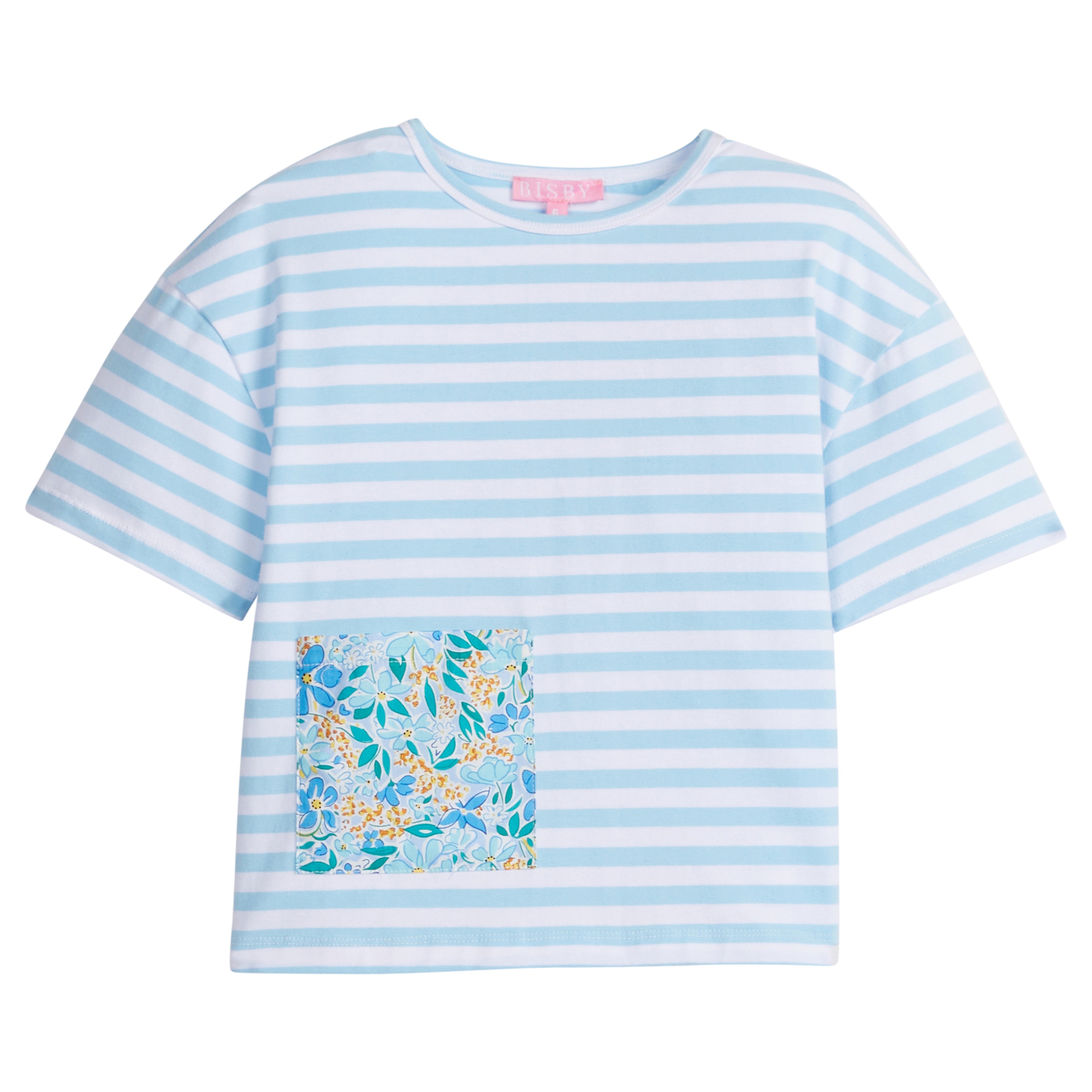 Bisby Boxy Tee, Frangipani Blue