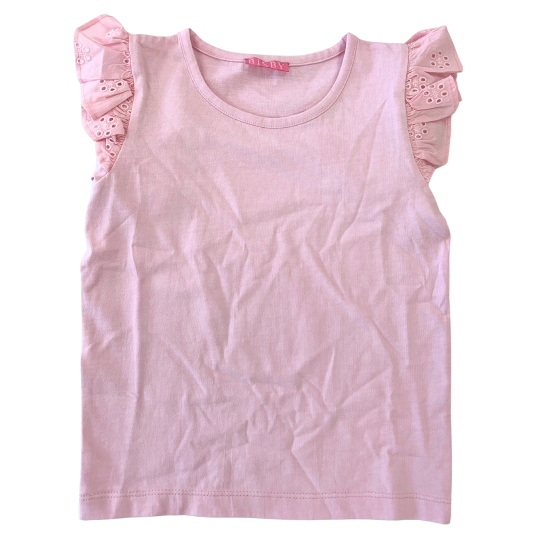 Bisby Eyelet Tank, Pink