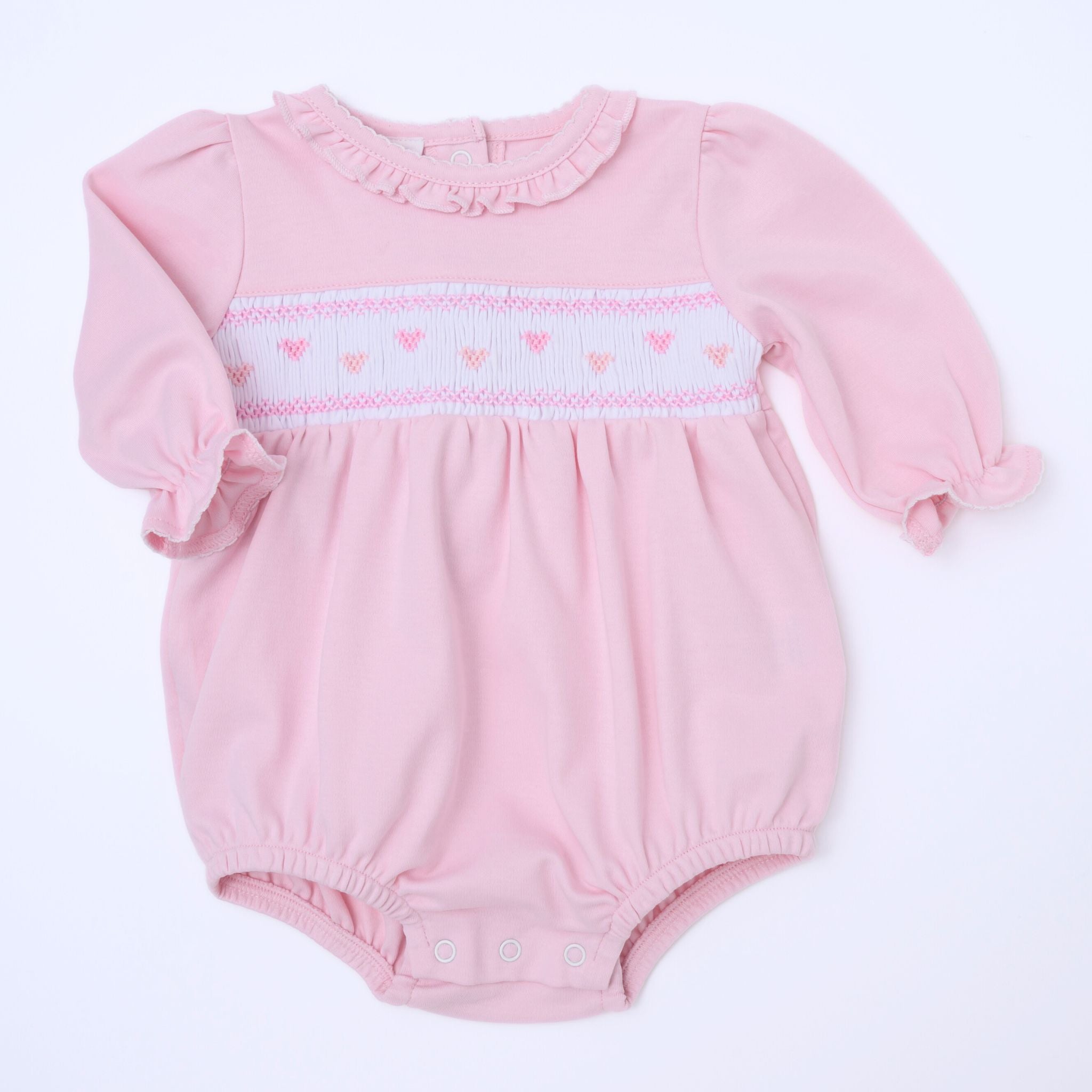 Magnolia Baby Valentine's Classics Smocked Bubble