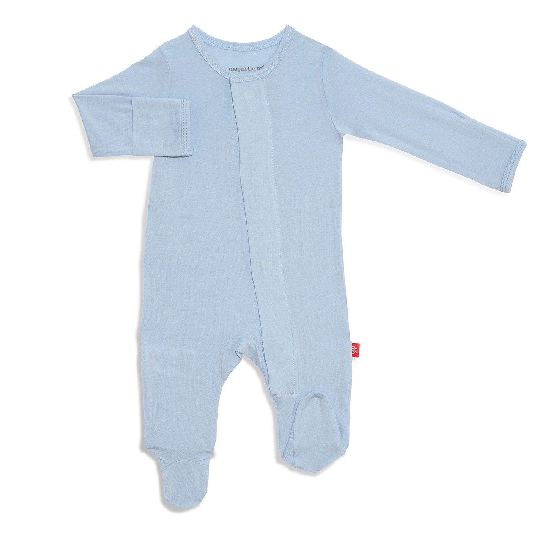Magnetic Me Baby Blue Modal Footie - shopnurseryrhymes