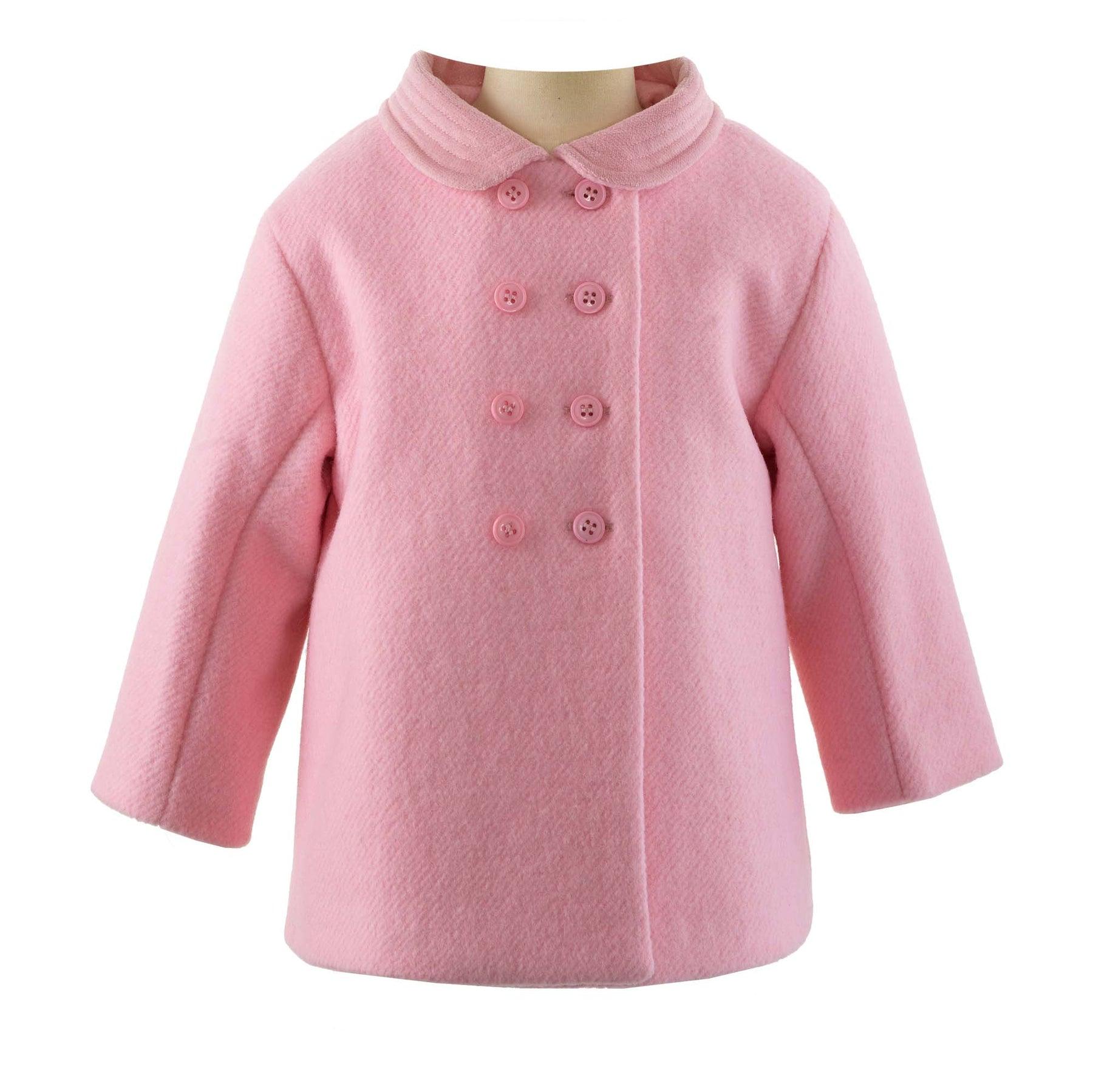 Rachel Riley Velvet Trim Pram Coat, Pink - shopnurseryrhymes