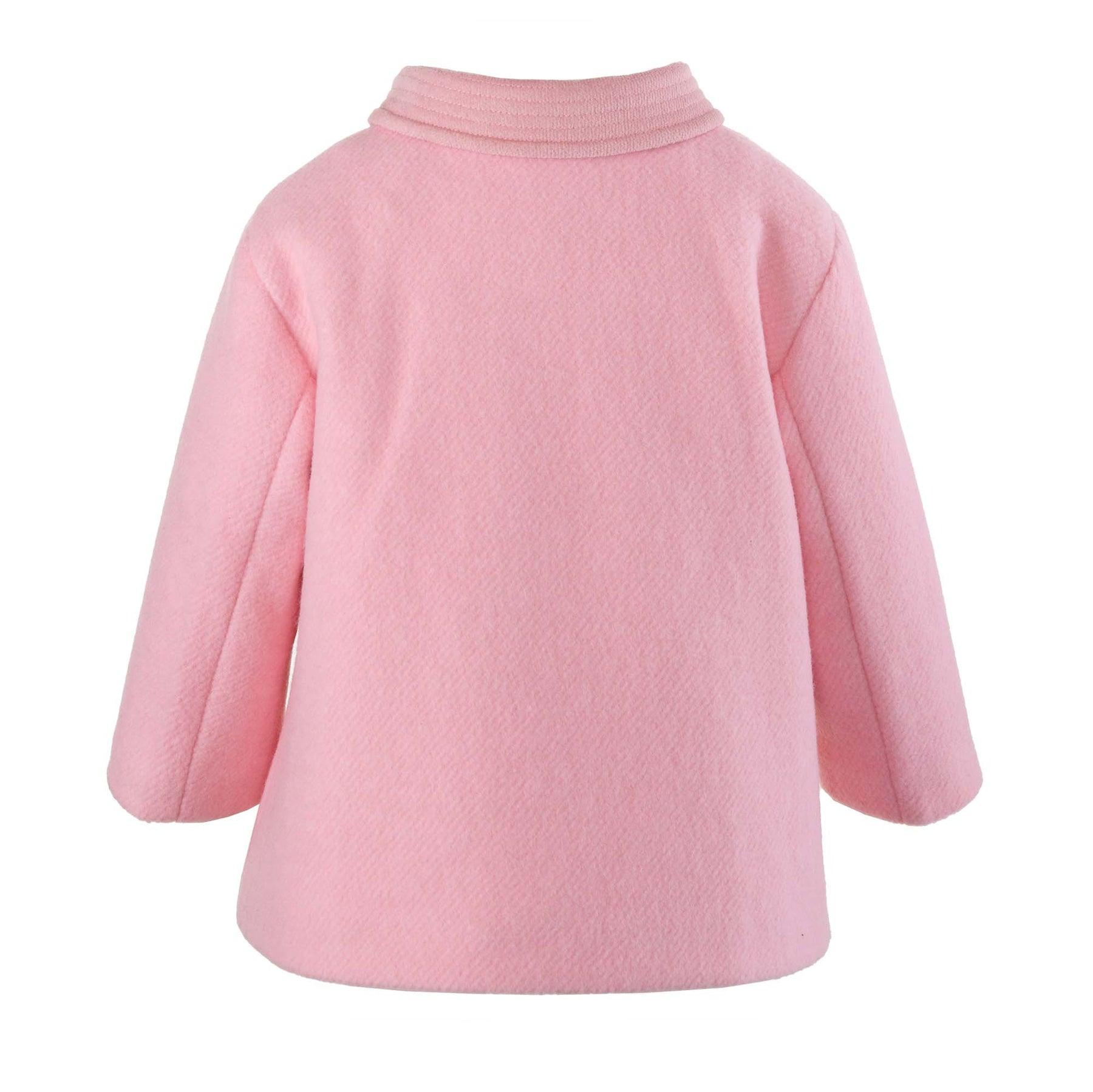 Rachel Riley Velvet Trim Pram Coat, Pink - shopnurseryrhymes