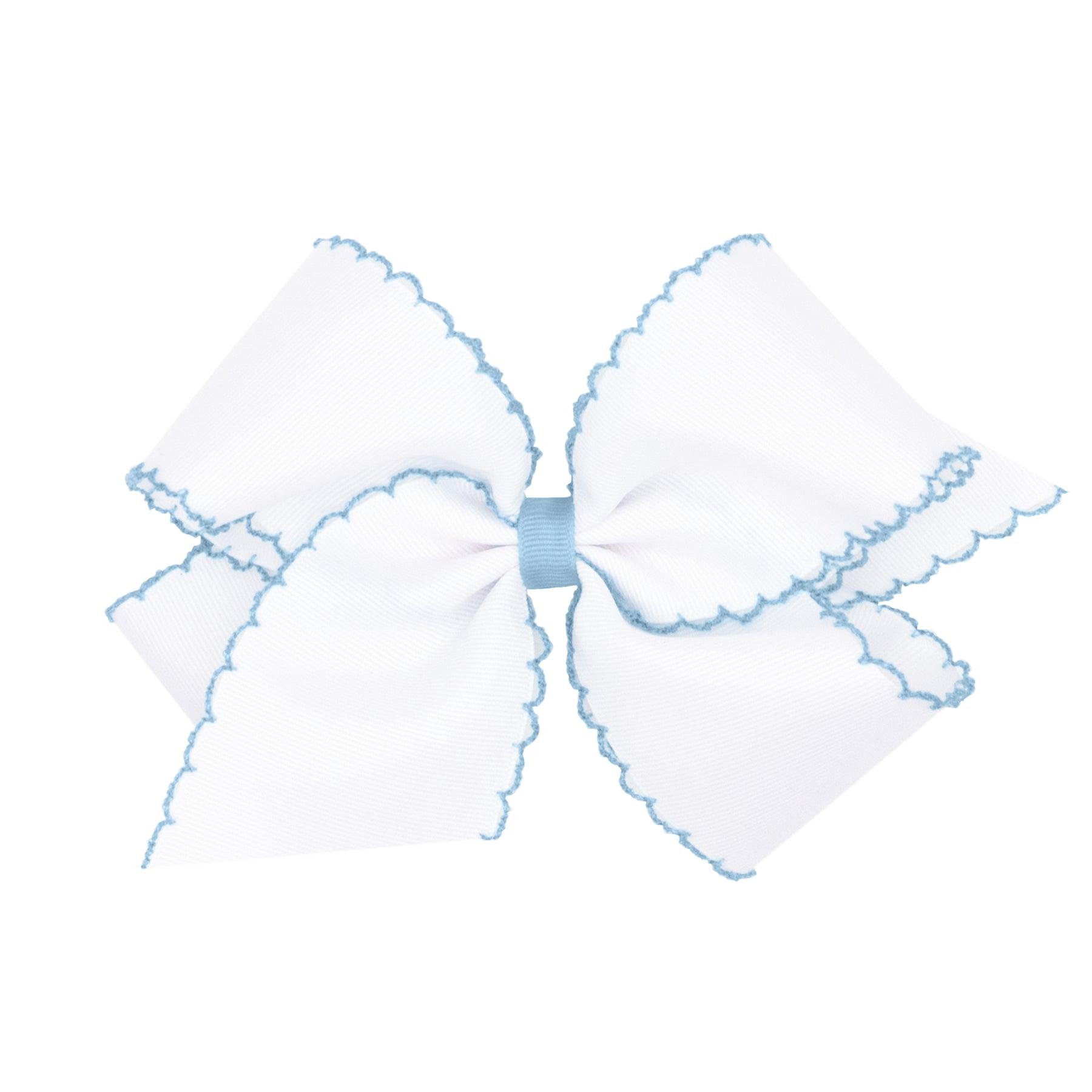 Wee Ones Medium Moonstitch Basic Bow - shopnurseryrhymes