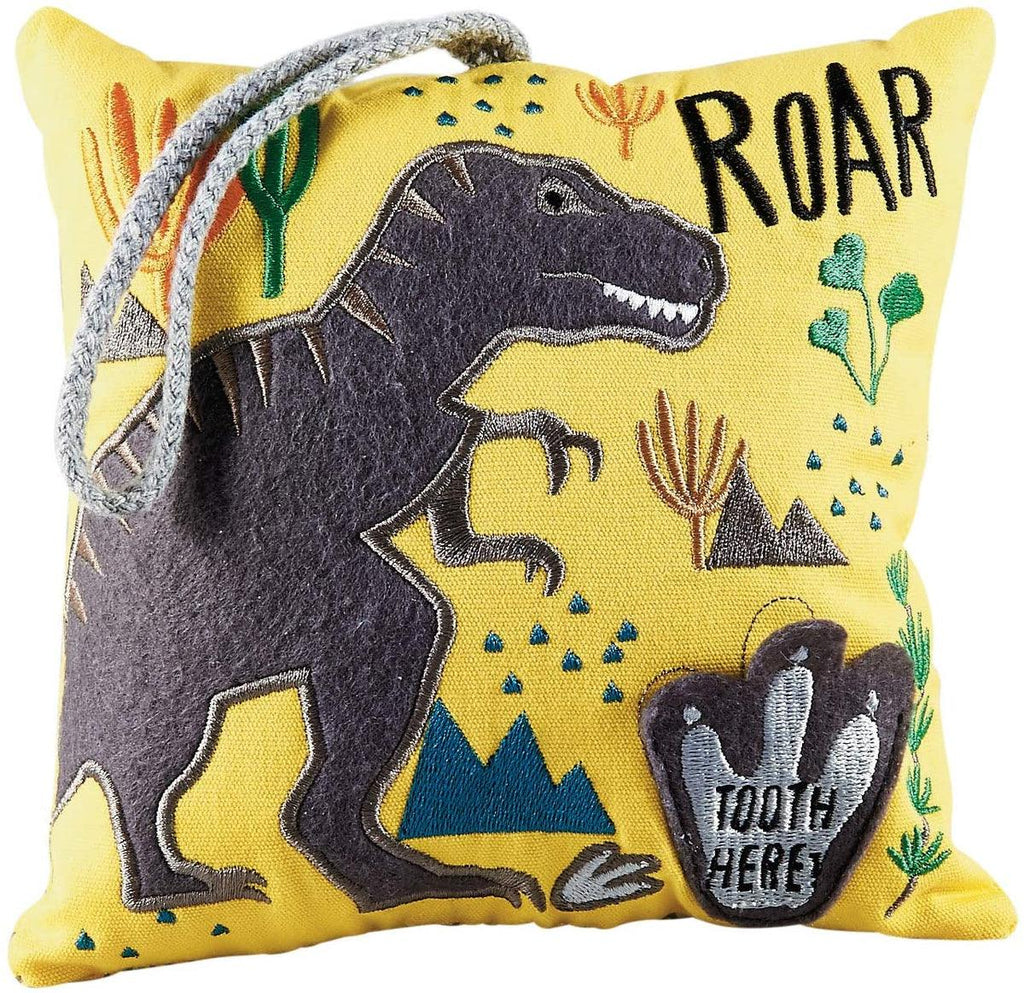 Floss & Rock Tooth Fairy Cushion, Dinosaur - shopnurseryrhymes