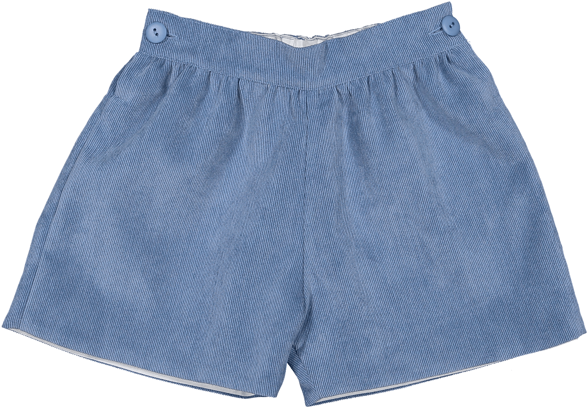 Sal & Pimenta Blue Corduroy Baby Boy Shorts - shopnurseryrhymes