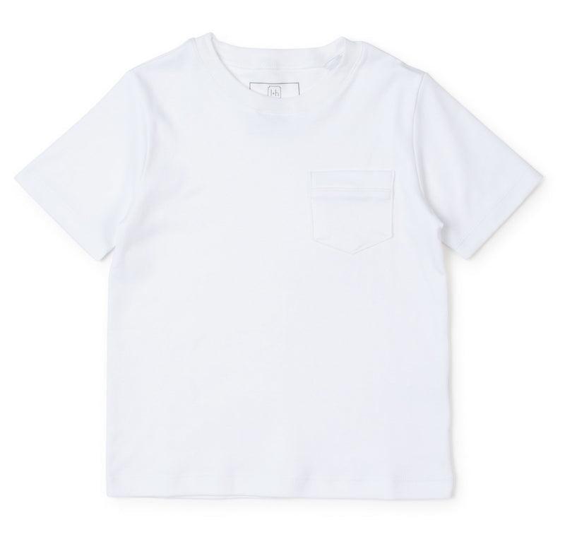Lila & Hayes Charles T-Shirt, White - shopnurseryrhymes