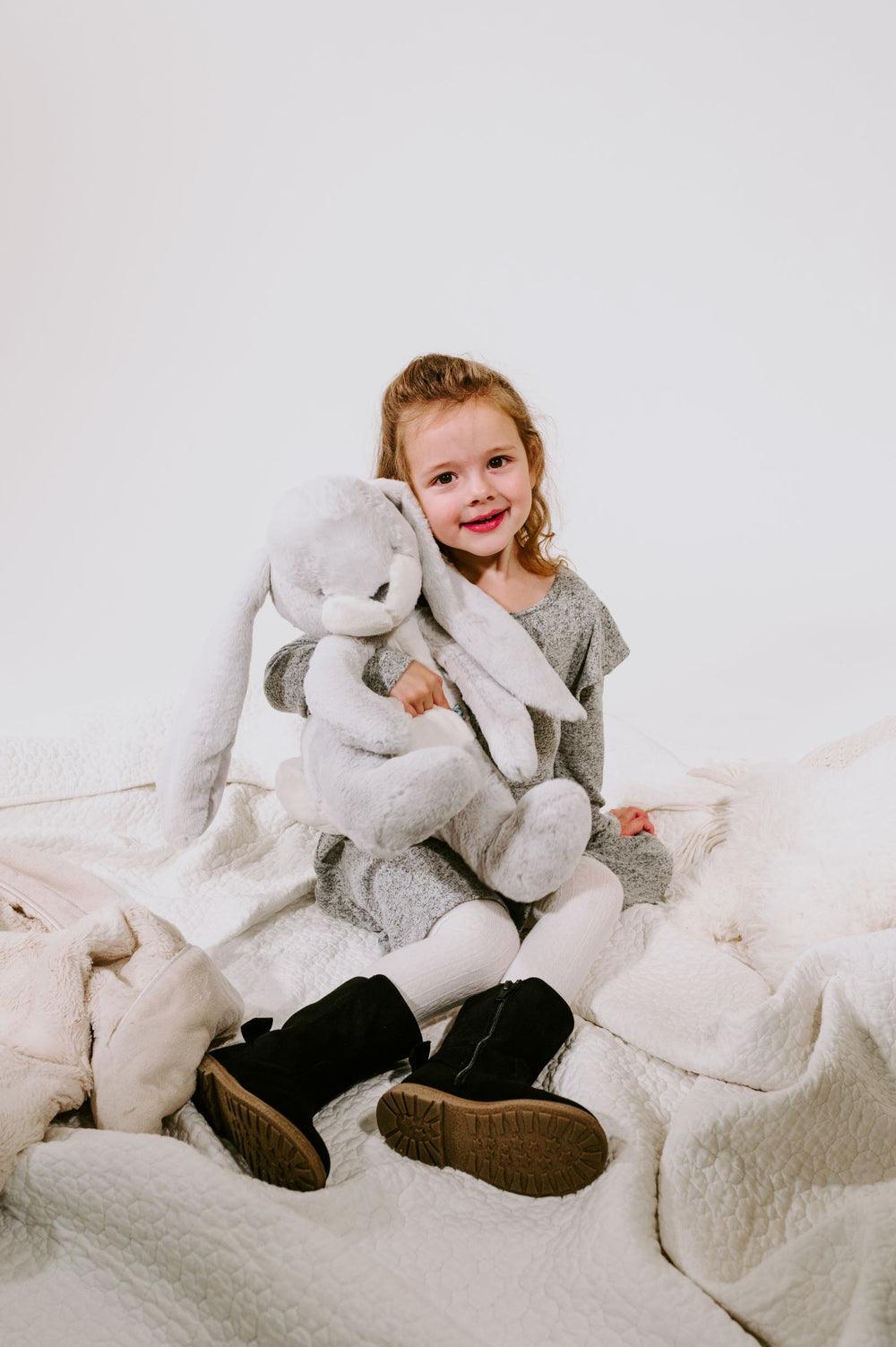 Bunnies By The Bay Big Nibble Bunny, Gray - shopnurseryrhymes