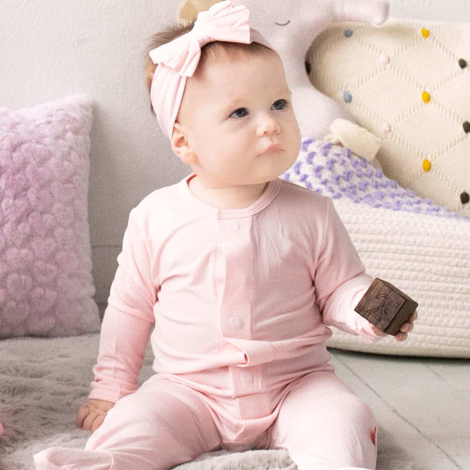 Magnetic Me Pink Dogwood Modal Footie - shopnurseryrhymes