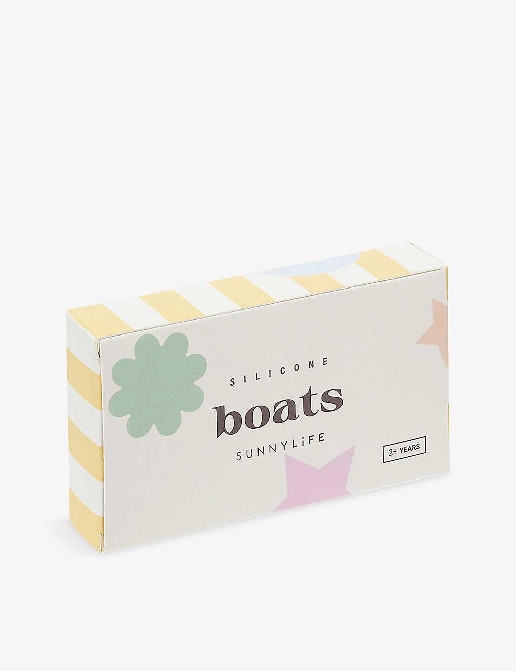 SunnyLife Silicone Stacking Boats, Circus - shopnurseryrhymes