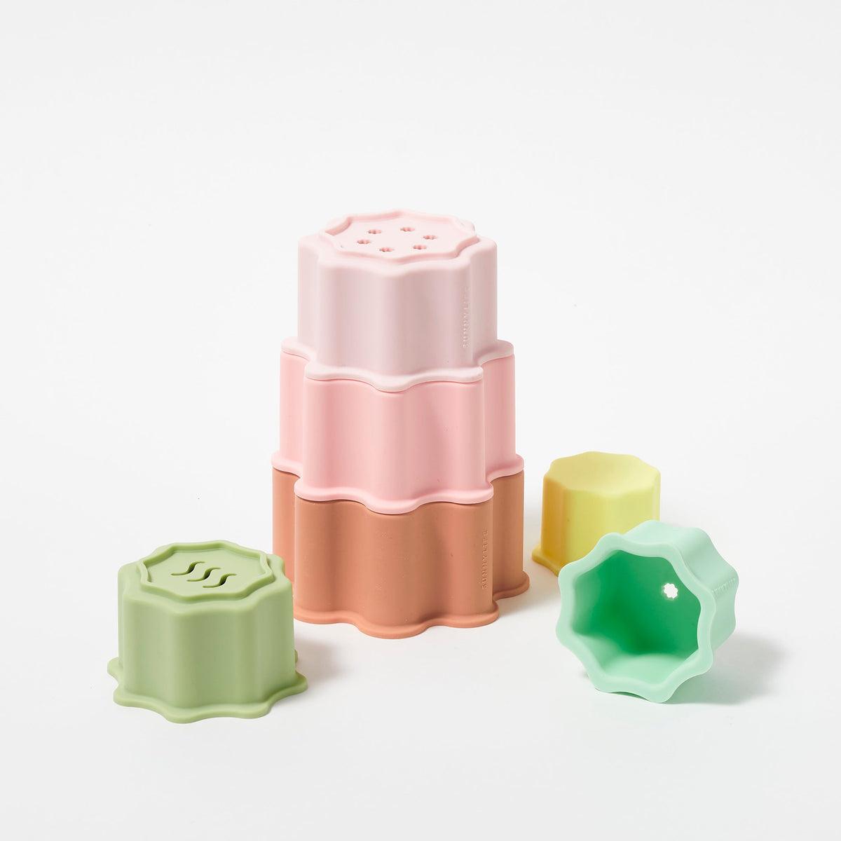 SunnyLife Silicone Stacking Tower, Circus - shopnurseryrhymes