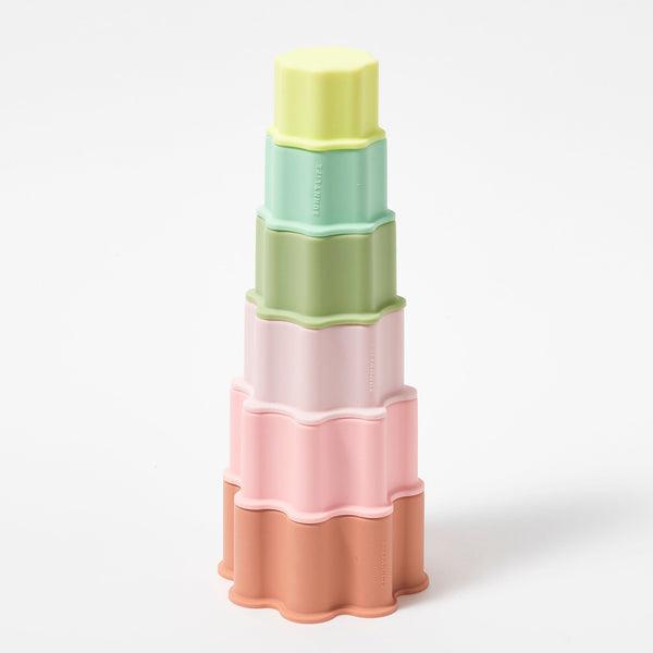 SunnyLife Silicone Stacking Tower, Circus - shopnurseryrhymes
