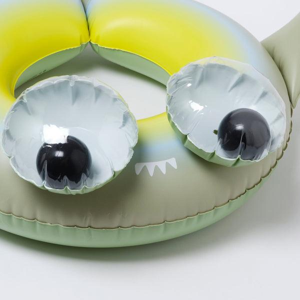 SunnyLife Kiddy Pool Ring, Shark Tribe Khaki - shopnurseryrhymes