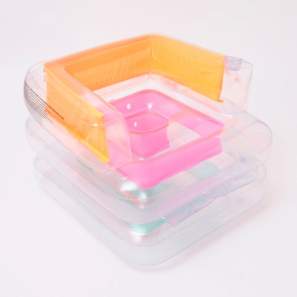 SunnyLife Inflatable Lilo Chair, Flashback Multi - shopnurseryrhymes