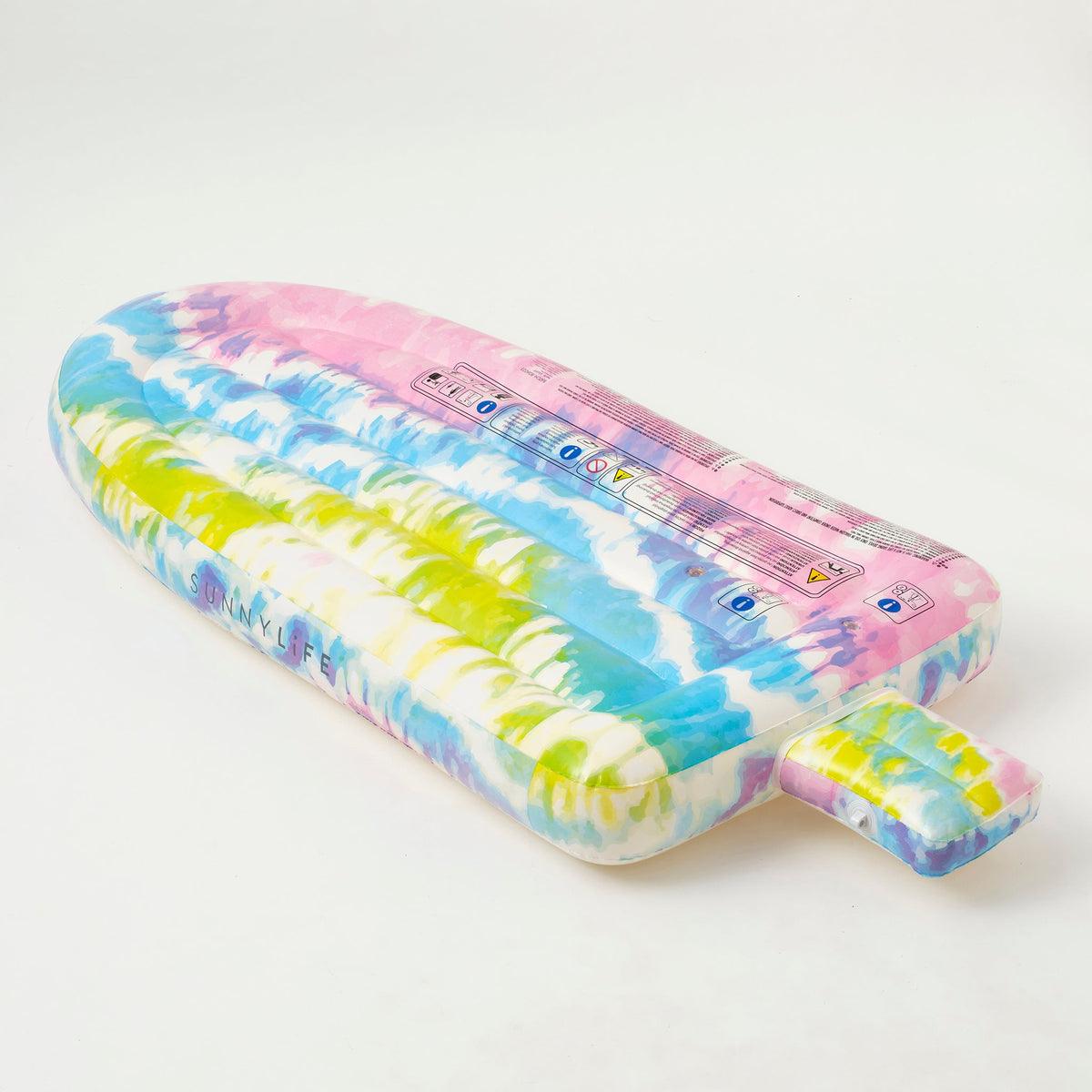 SunnyLife Luxe Lie-On Float, Ice Pop Tie Dye - shopnurseryrhymes